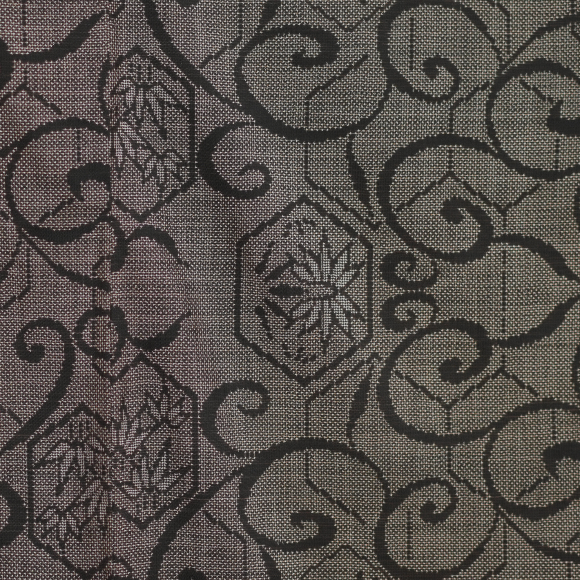 Premium Oshima Fabric: 0506_03 | Obsidian Vine