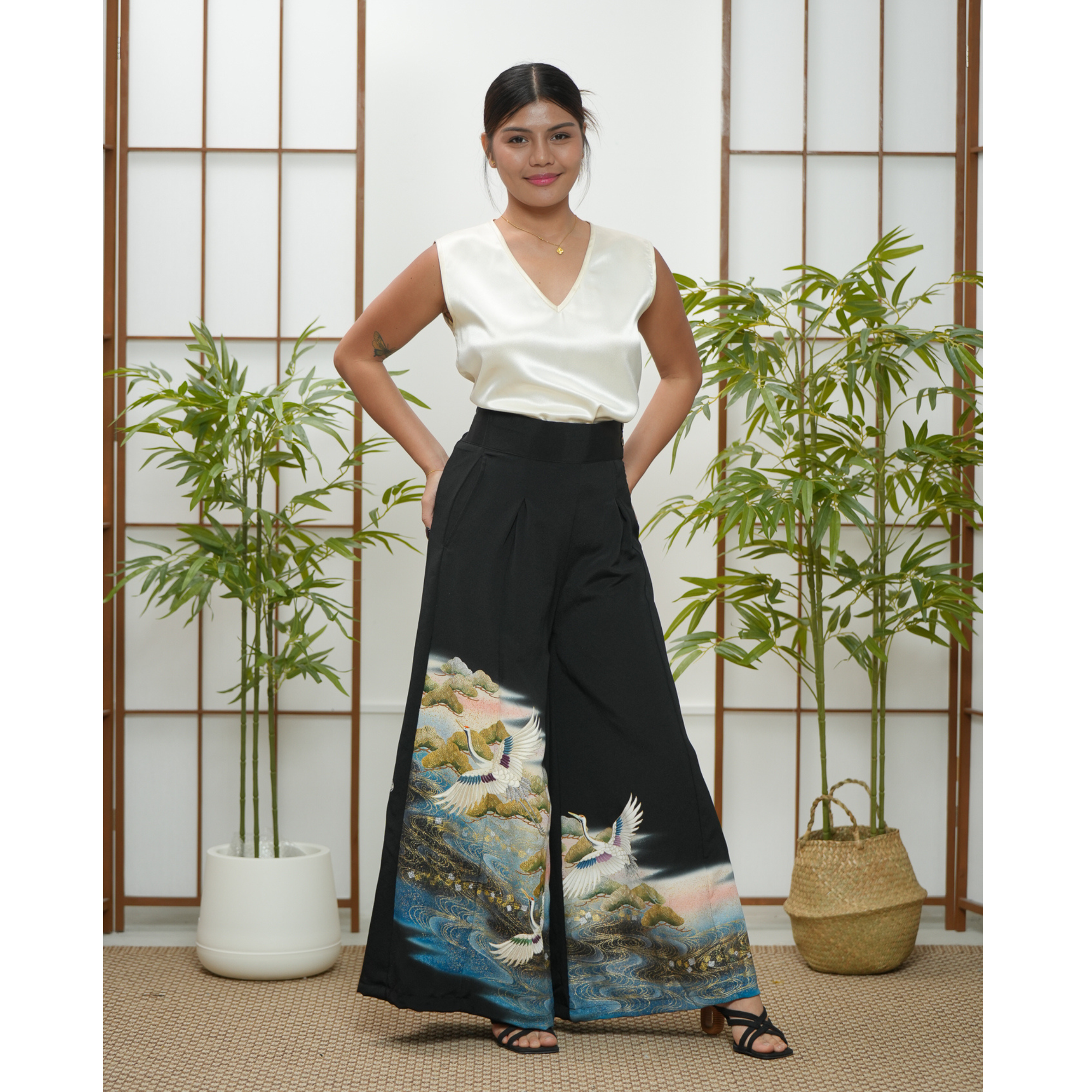 Premium On-hand: Black Palazzo Pants | LA | PP7335A