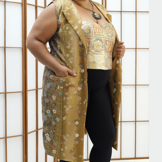 Premium On-hand: Sleeveless Suit Midi | NSSM4723A | XL