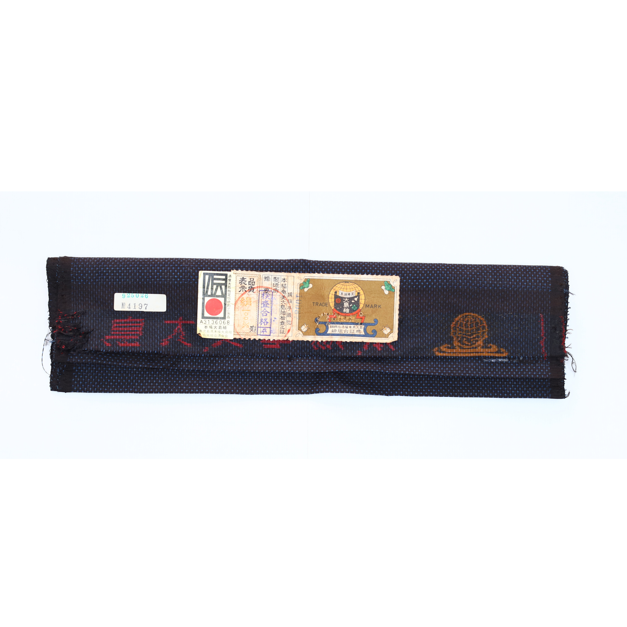 Premium Oshima Fabric: 0521_03 | Navy Spark