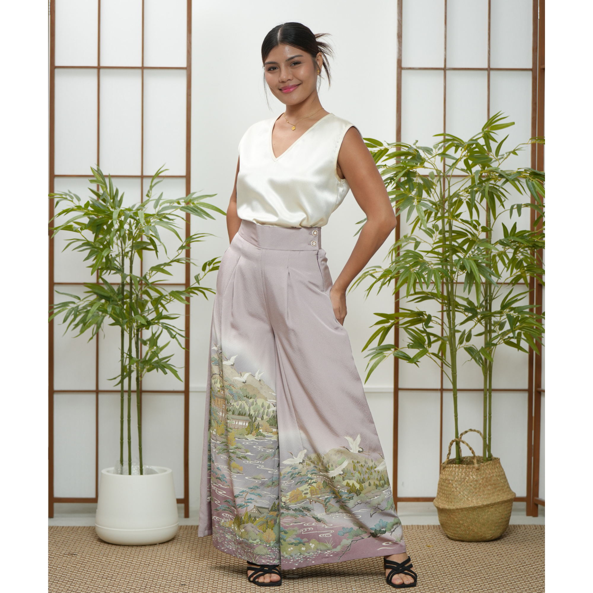 Premium On-hand: Lavender Palazzo Pants | LA | PP4809