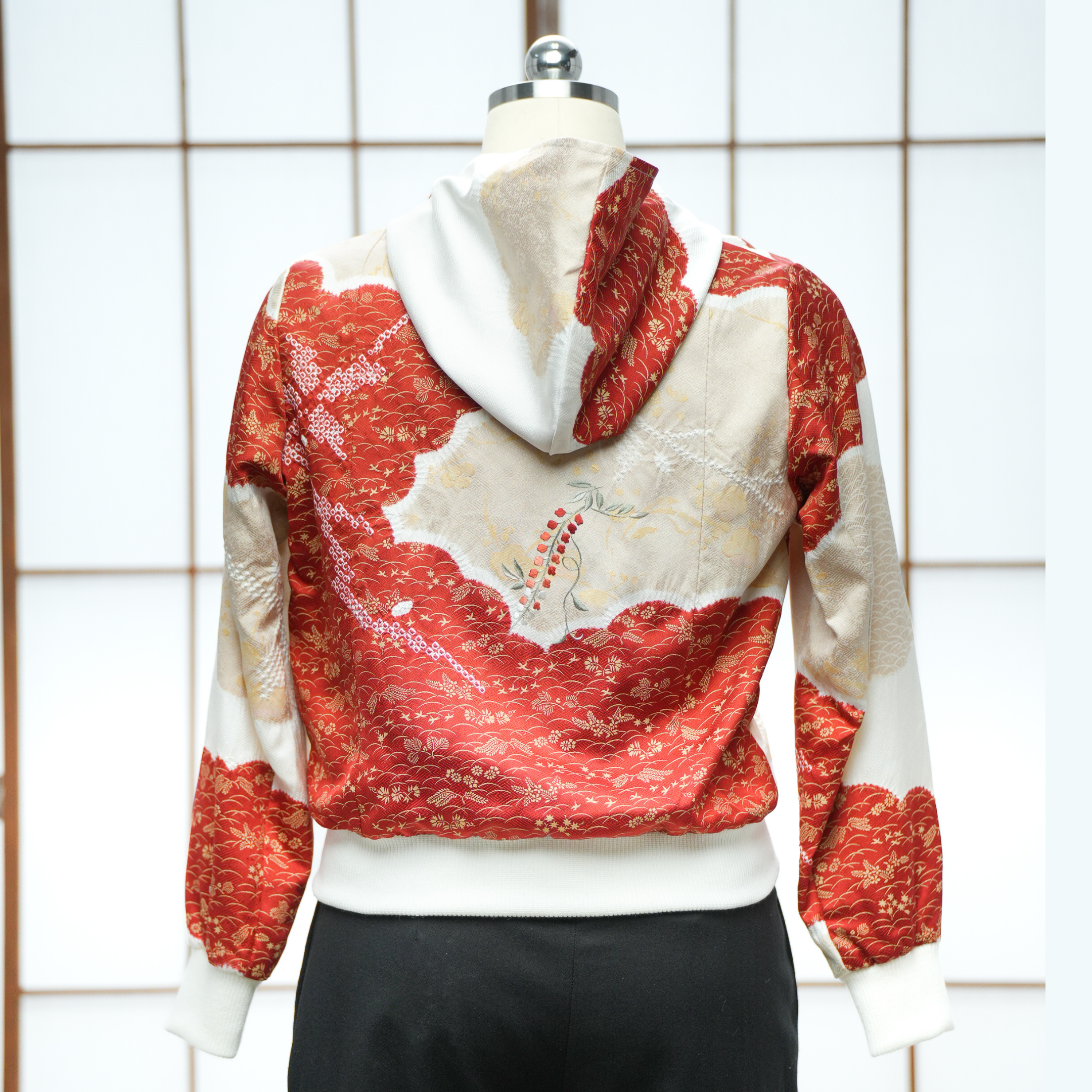 Premium On-hand: Cream Bomber Jacket with Hoodie | LB | BJH7288