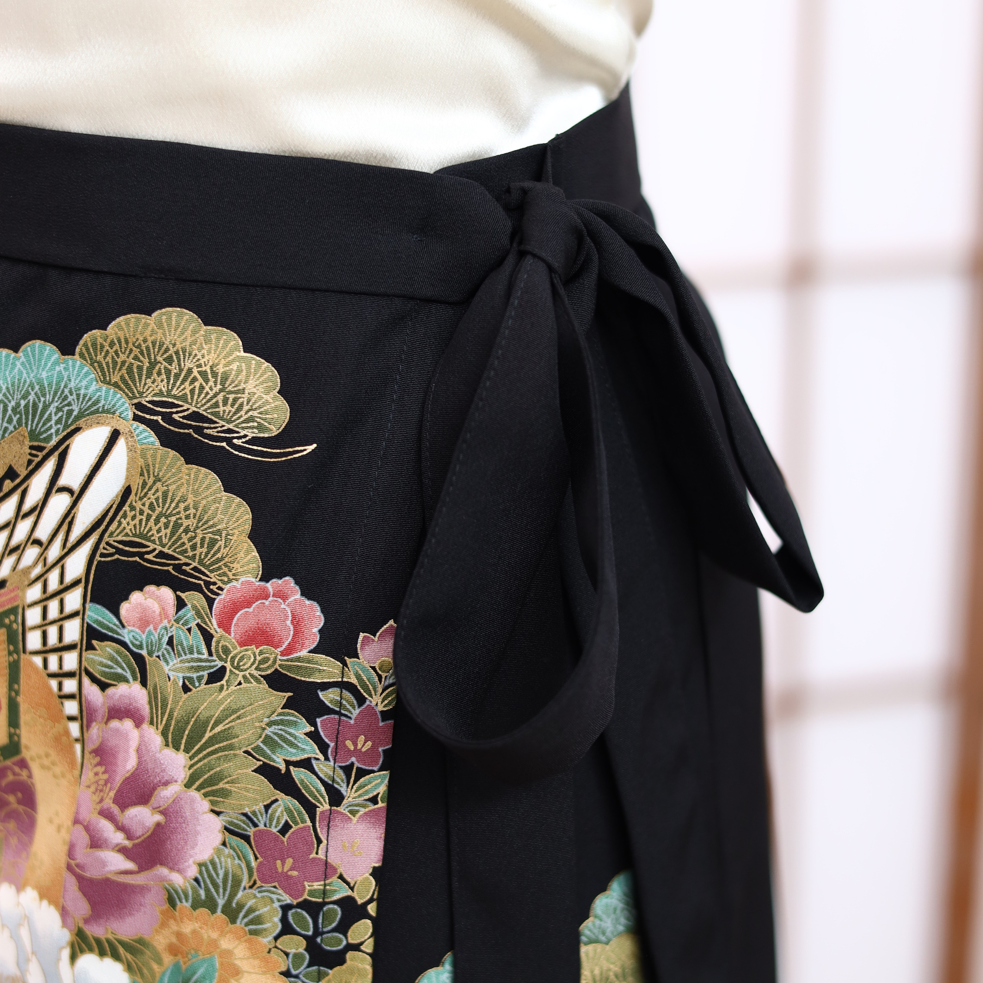 On-hand: Black Summer Wrap Skirt  | SWS7831 | 1T