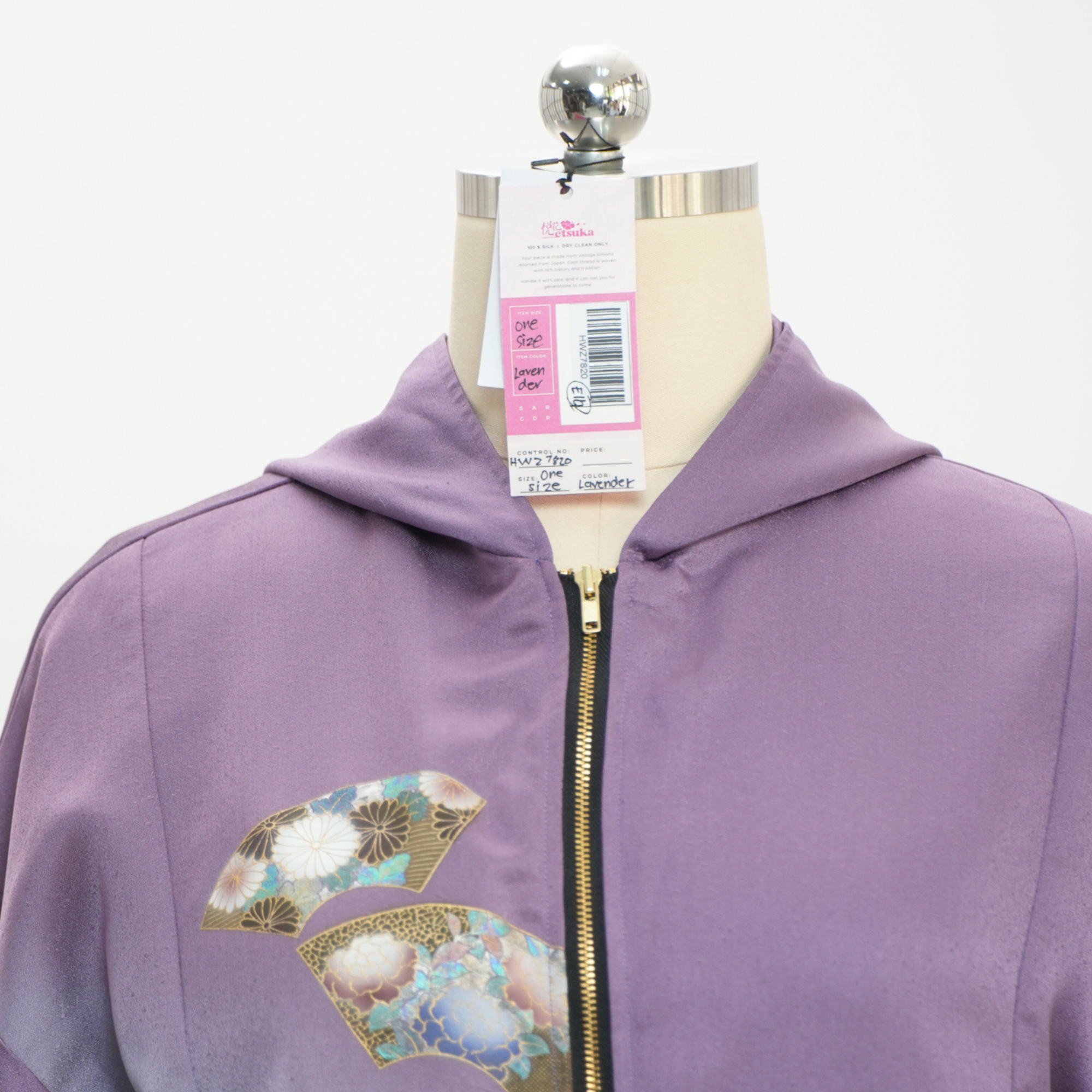 Premium On-hand: Lavender Hoodie With Zipper | HWZ7820Y - royal purple!