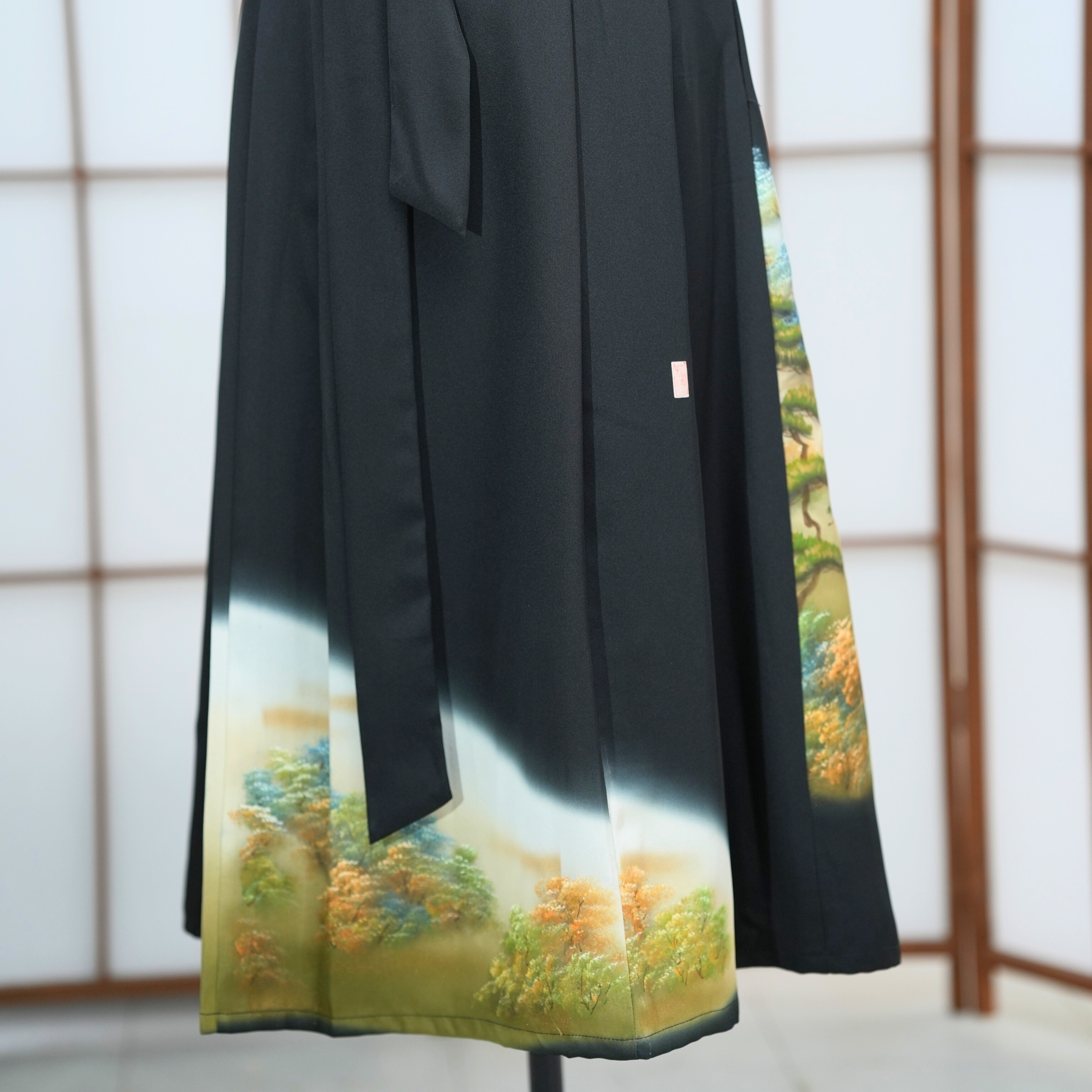 Premium On-hand: Black Hanbok Skirt | 1P | HS7016