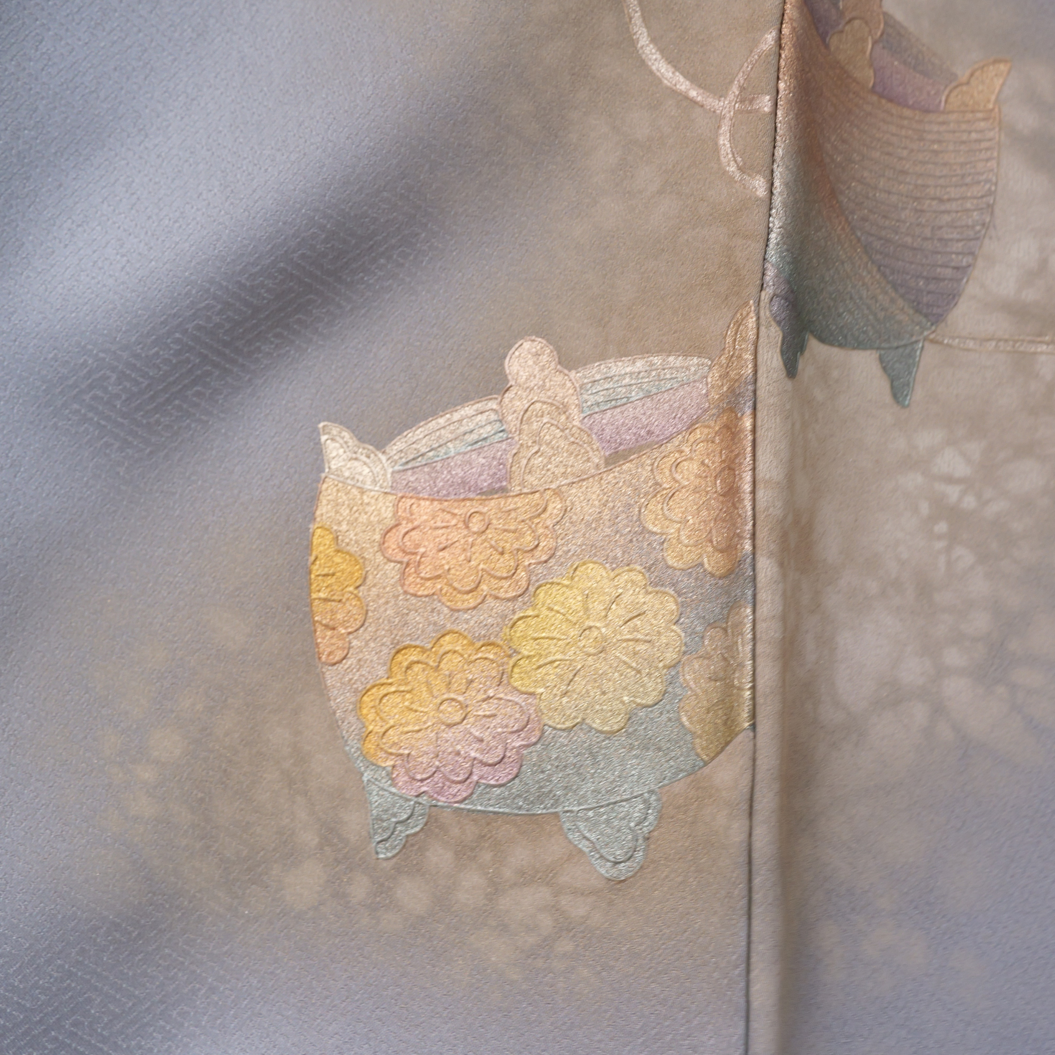 Premium Fabric: 0217PREM-05 | Elegant blue with gold embossed