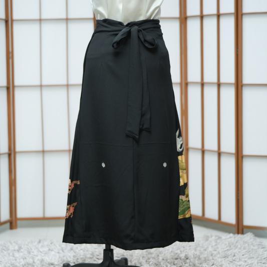 Premium On-hand: Black Wrap Skirt | 2T | WS6570Y
