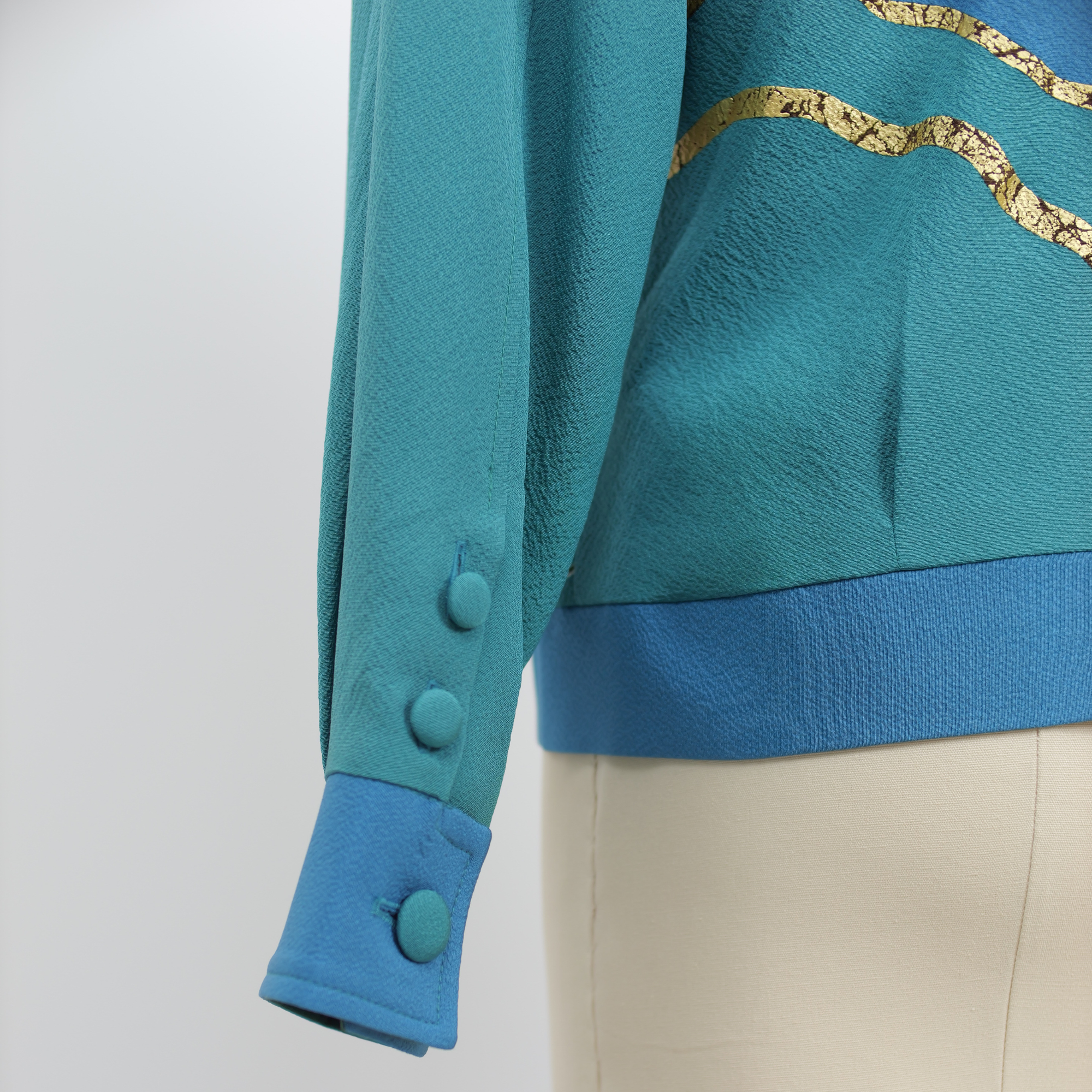 On-hand item: Zipped Up Jacket Green with flowers