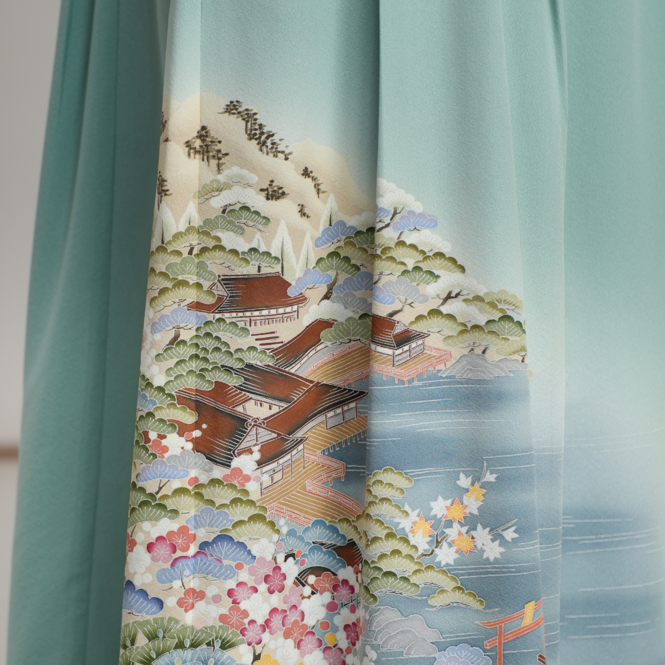 Premium On-hand: Hanbok skirt | Refreshing mint  HS7081M 1T