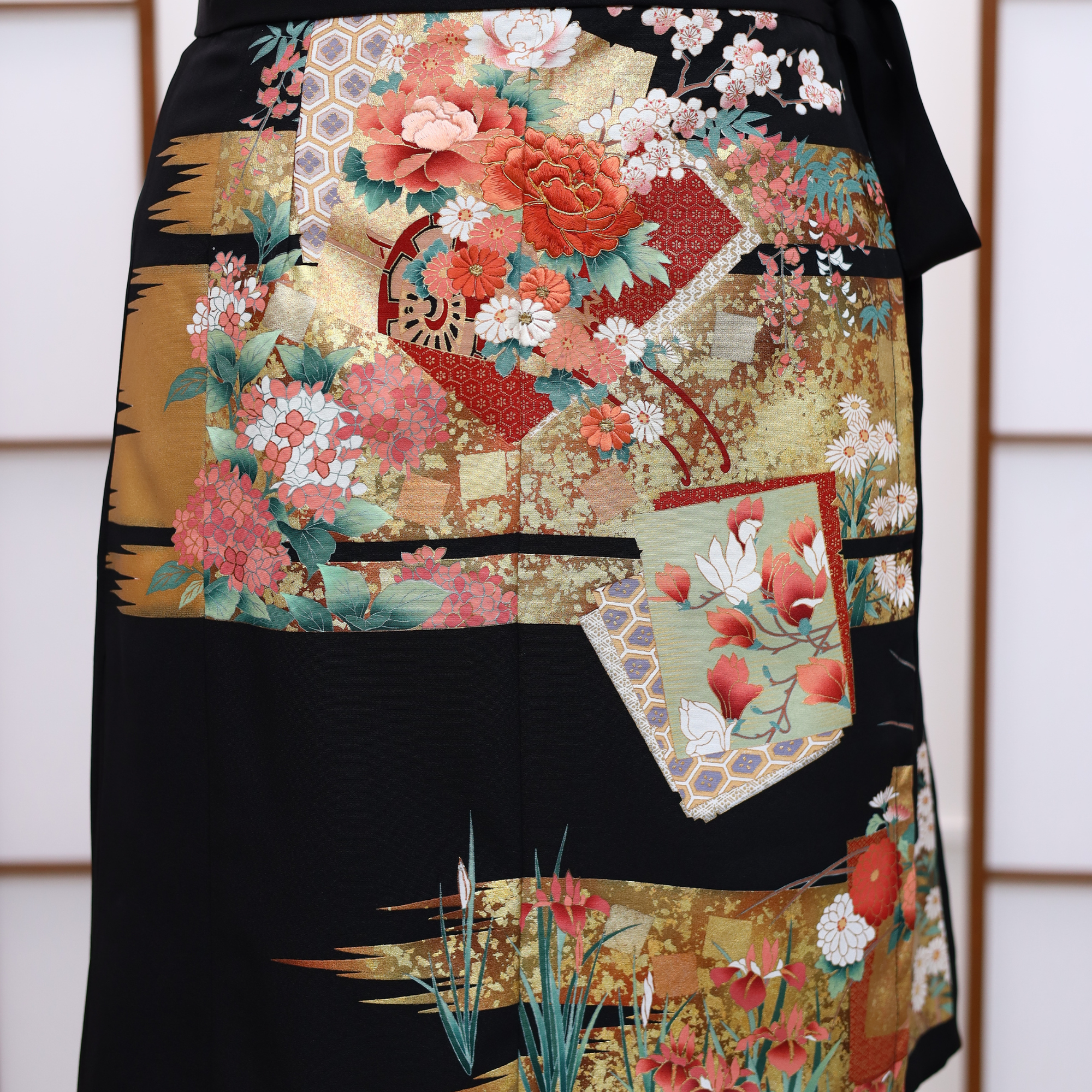 On-hand: Black Summer Wrap Skirt  | SWS7829 | 1T