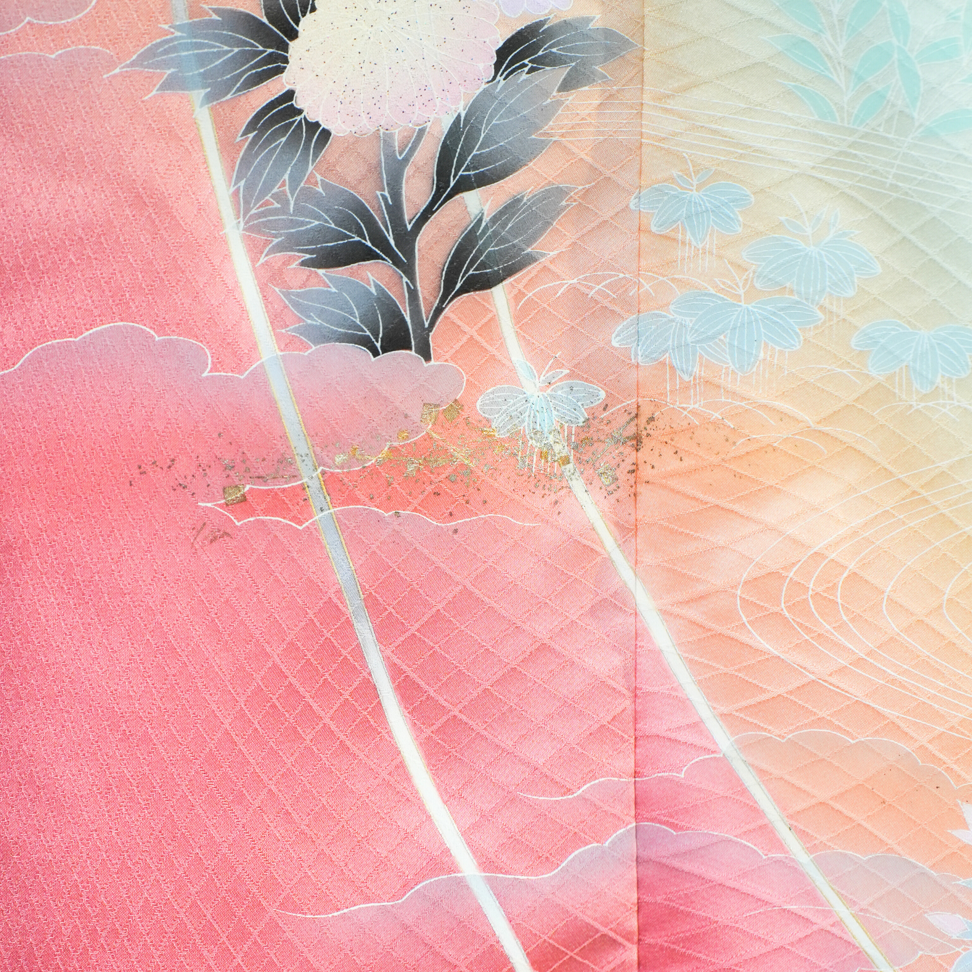 Chiku Fabric: 0313-9 Soft pink bloom