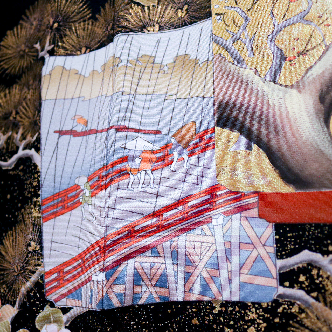 Summer Collection Fabric: July31-07 (looks like paintings! + gold elements)