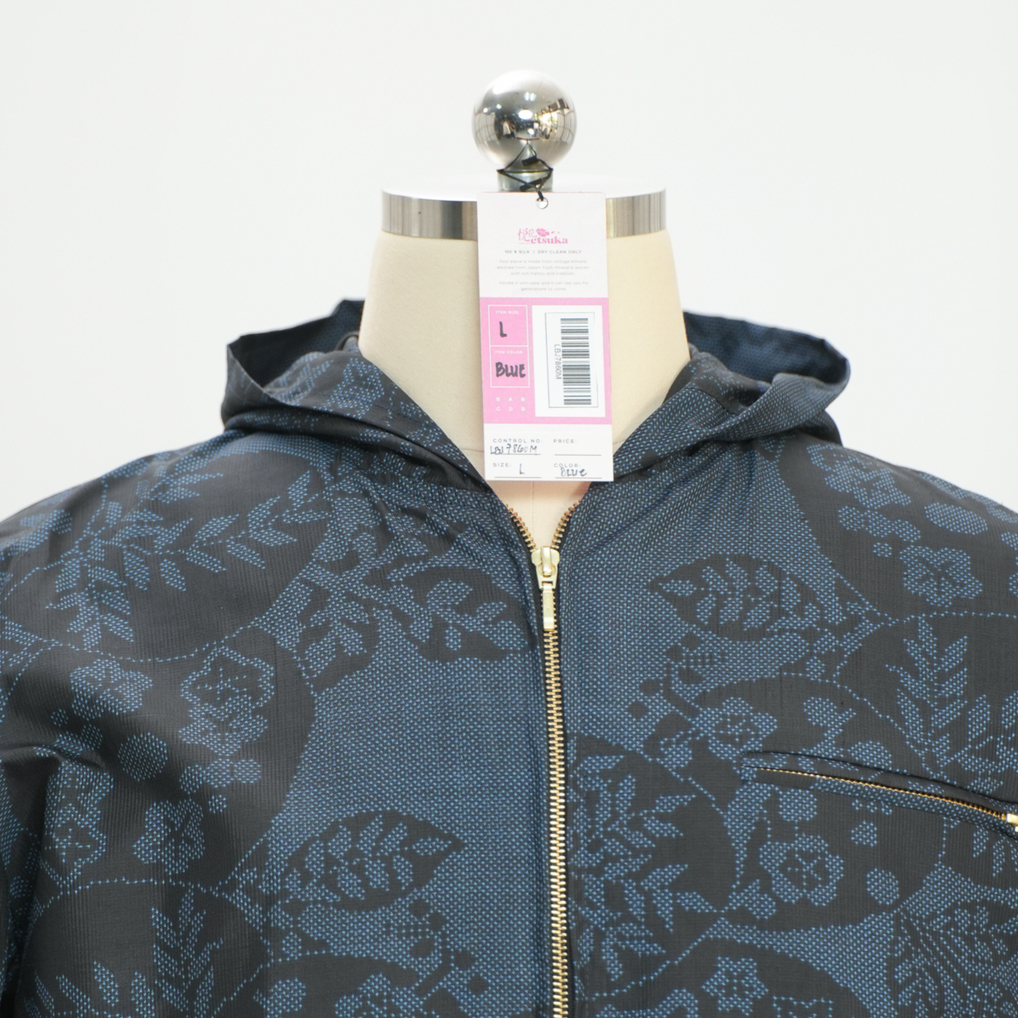 Premium On-hand: Blue Loose Fit Oshima Men's Bomber Jacket | Large | LBJ7860M