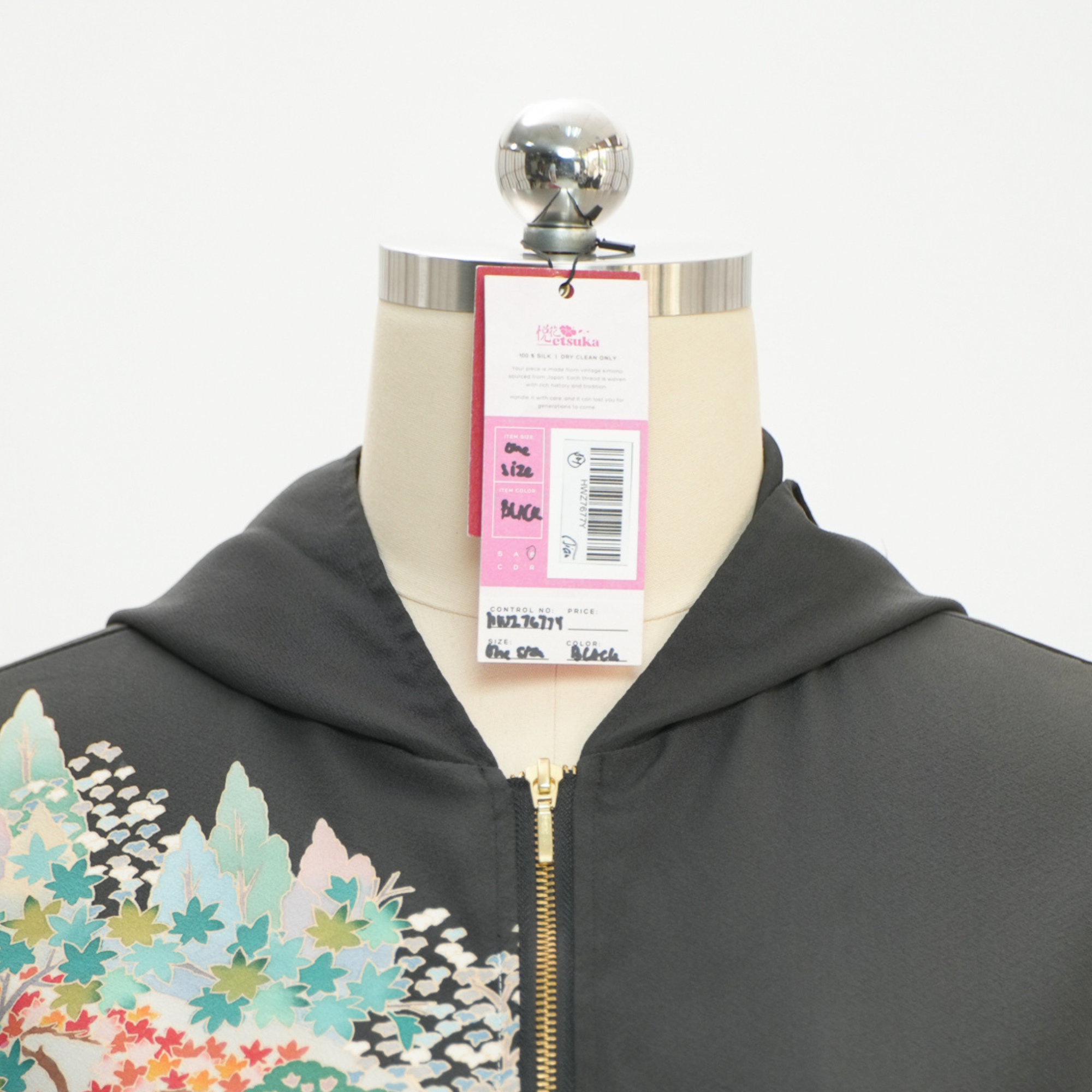 🎉Premium On-hand: Black Hoodie With Zipper | HWZ7677Y - Yuzen!
