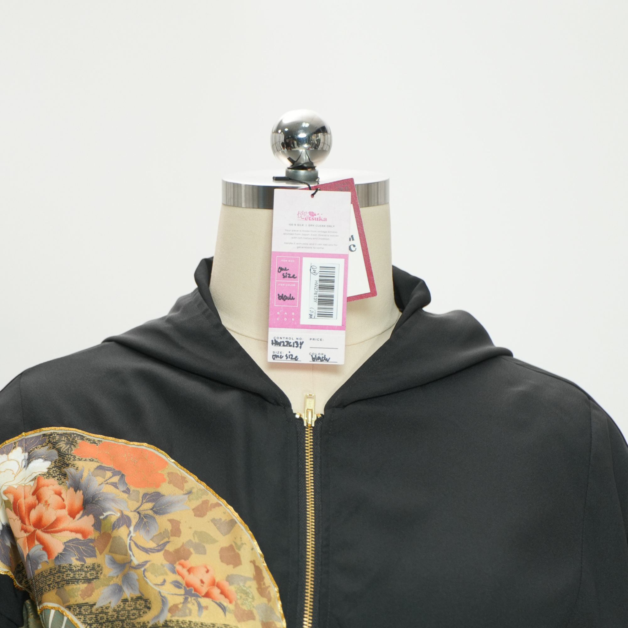 Premium On-hand: Black Hoodie With Zipper | HWZ7613Y