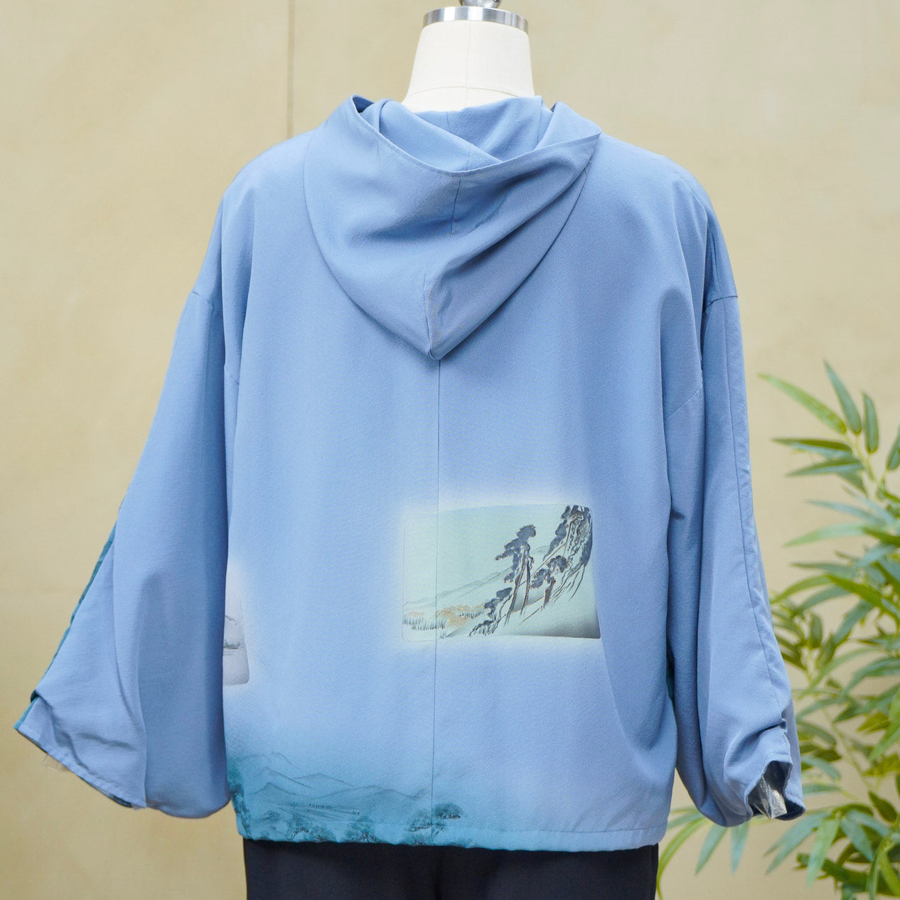8K Hoodies On-hand: Blue Hoodie With Zipper | HWZ7826Y