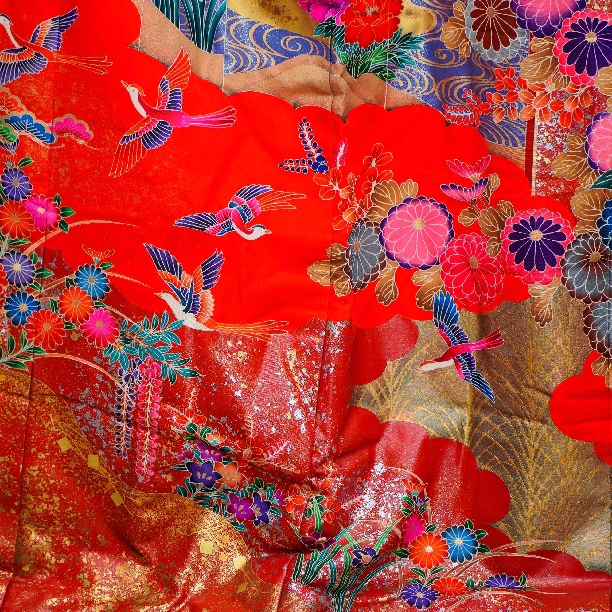 Coming Soon - Premium Uchikake Fabric: 0714_18 | Crimson Splendor