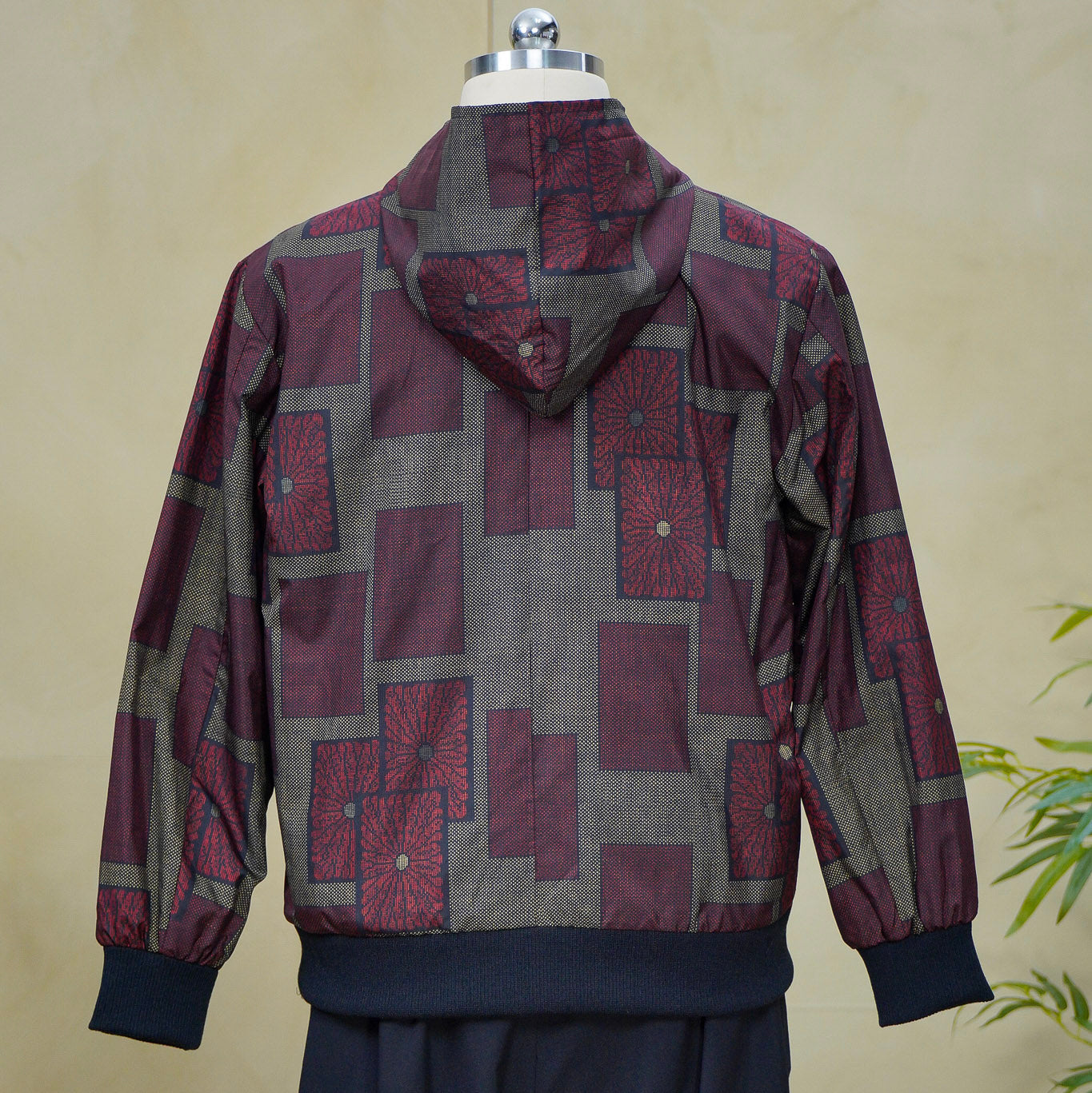 Premium On-hand: Red Loose Fit Oshima Men's Bomber Jacket | LBJ8249M | L