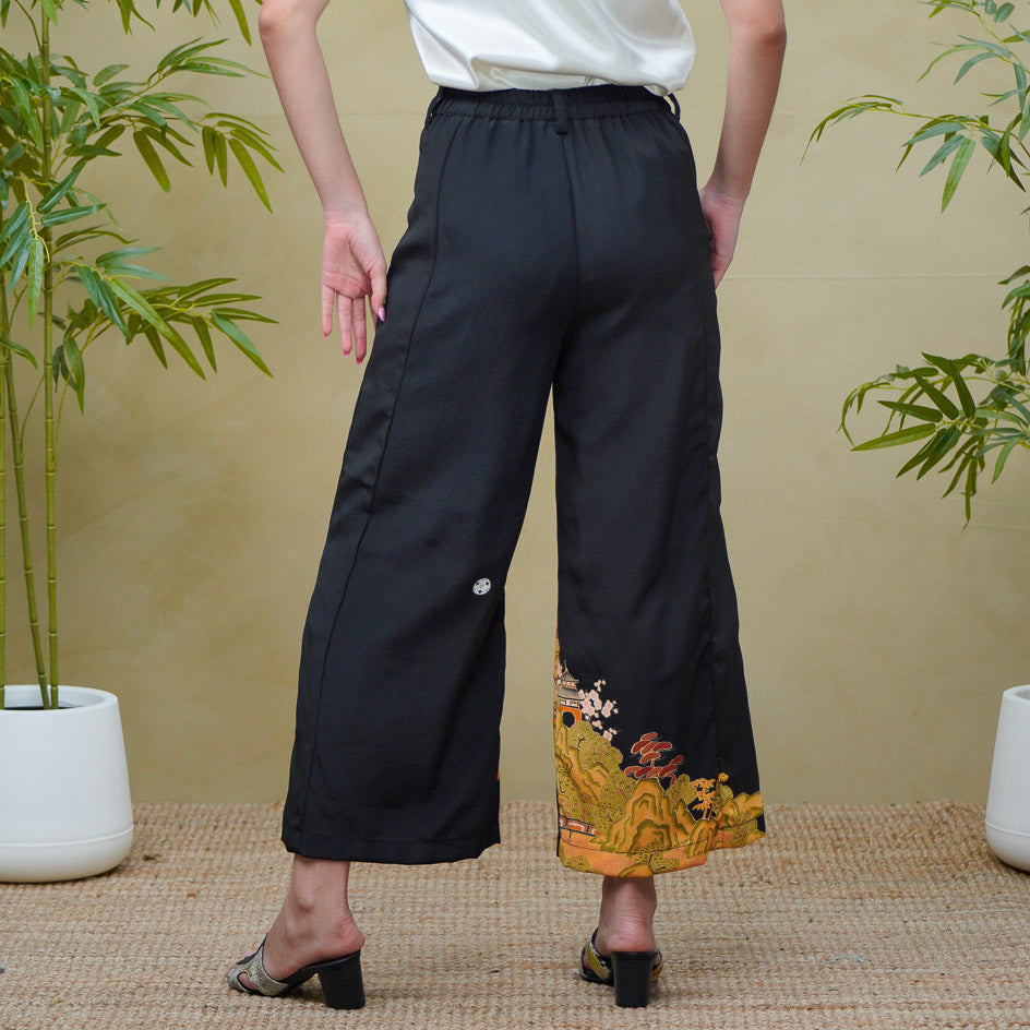 (RH) On-hand: Black Wide Leg Pants | WLP2217 | LB