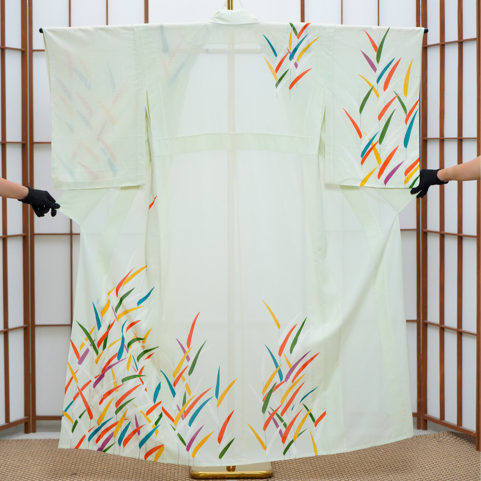 Premium Seethrough Fabric: 0625_61 | Polychrome Garden
