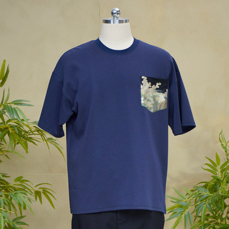 Premium On-hand: Blue Men’s Patchwork shirt | XL | PTS7423A -SMK