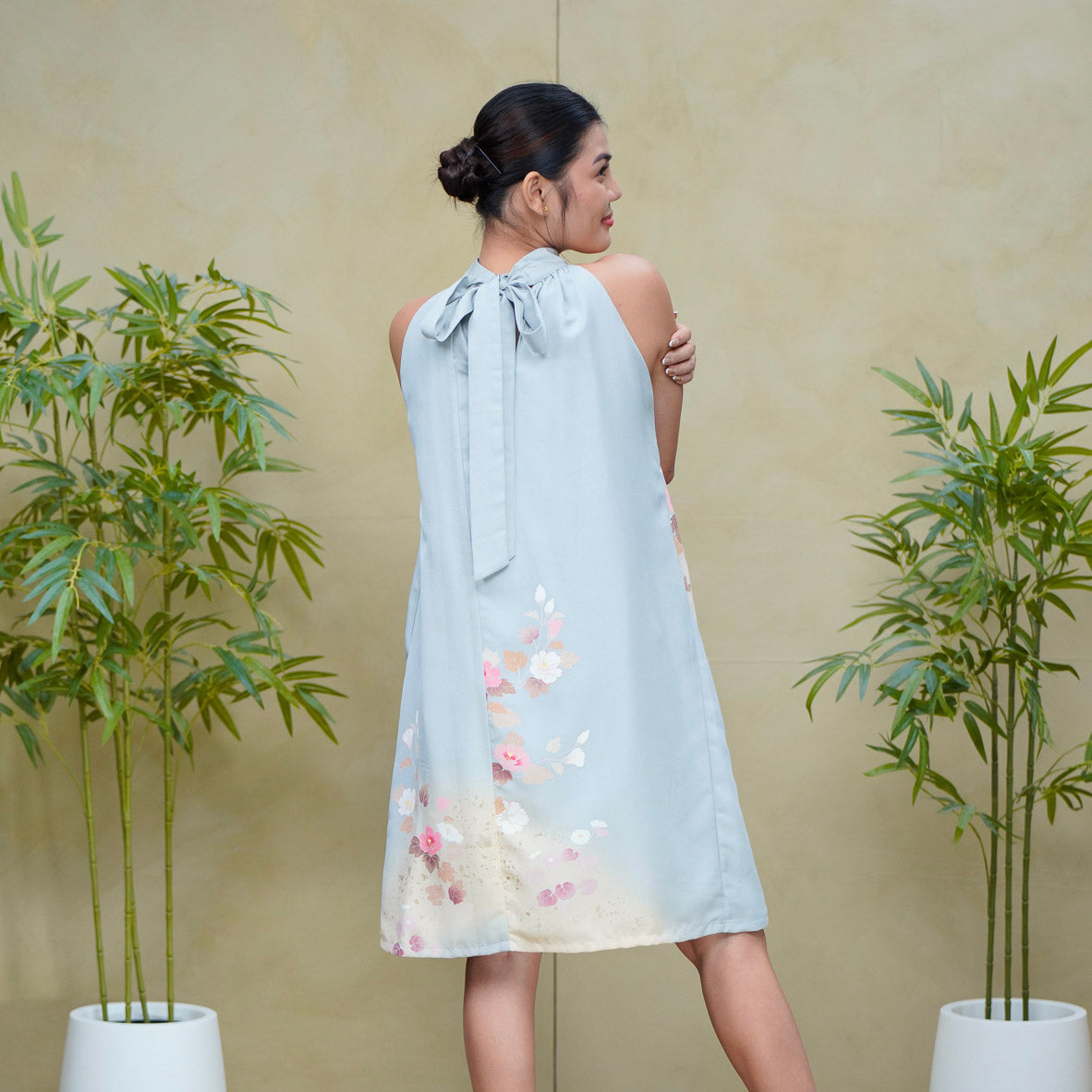 (RH) On-hand item: Blue Halter Dress | HD5926 | MB