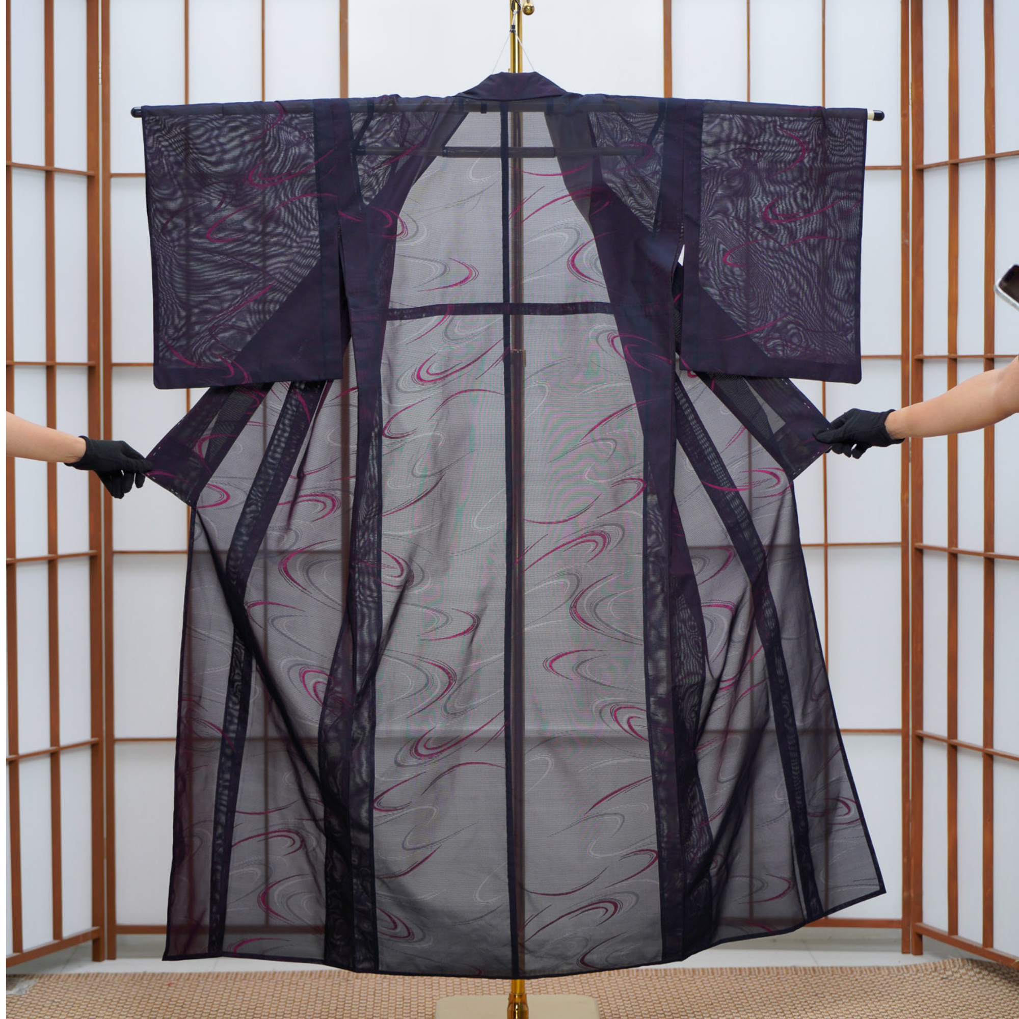 Premium Seethrough Fabric: 0625_66 | Cosmic Swirl