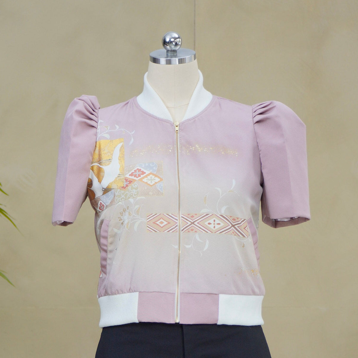 Premium On-hand: Filipiniana Bomber Jacket | Lavender | FBJ8605M | Medium