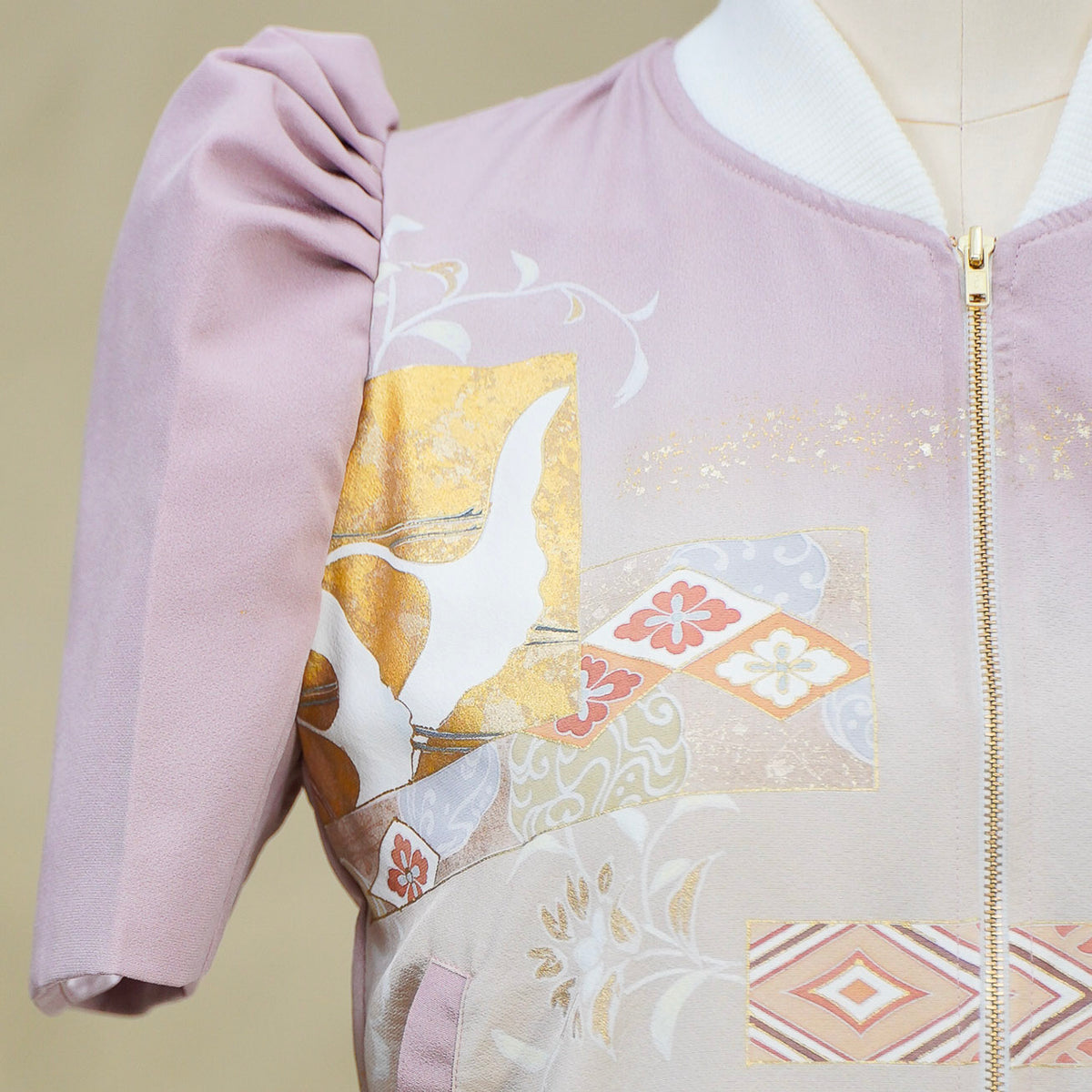 Premium On-hand: Filipiniana Bomber Jacket | Lavender | FBJ8605M | Medium