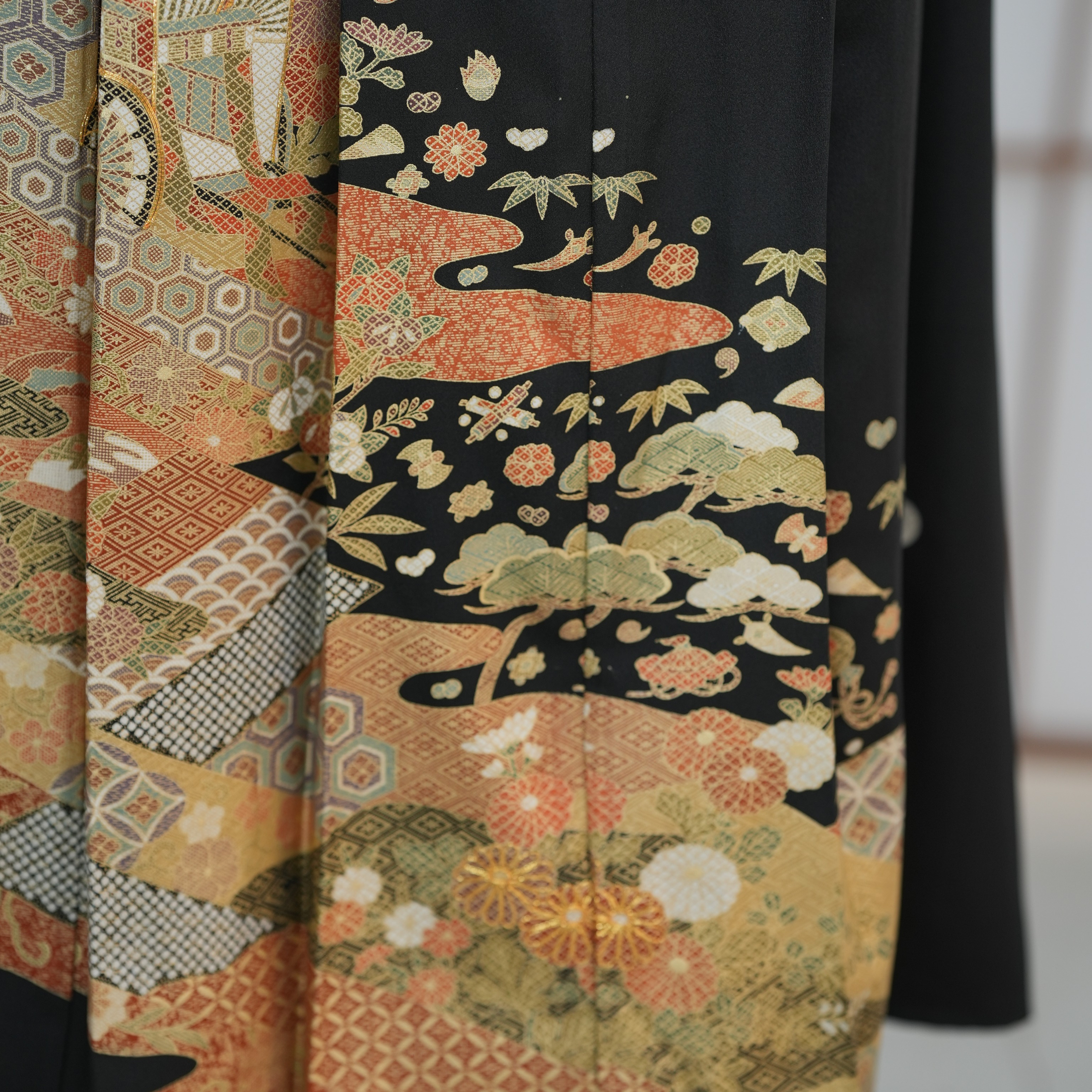 Premium On-hand: Black Hanbok Skirt | 2P | HS7015