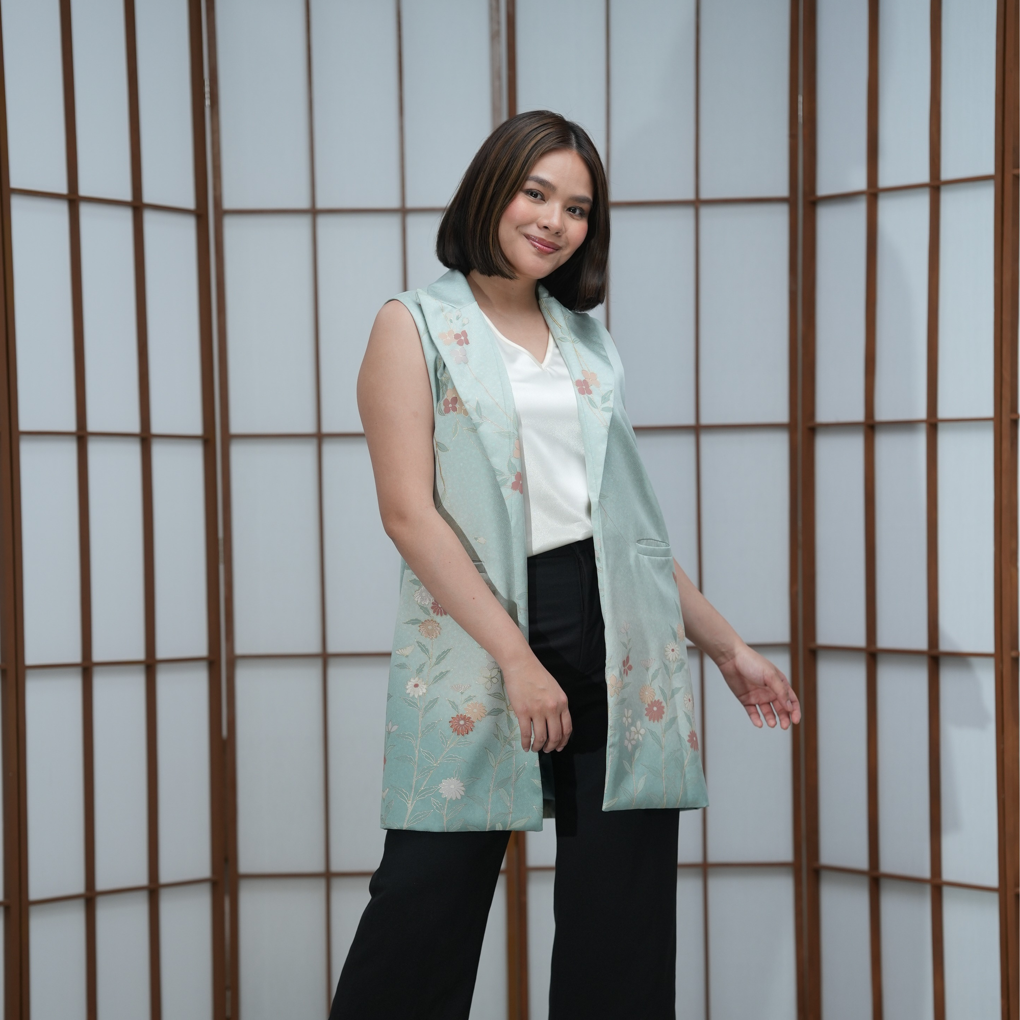 Premium On-hand: No sleeves suit jacket | M Blue NSSJ7000