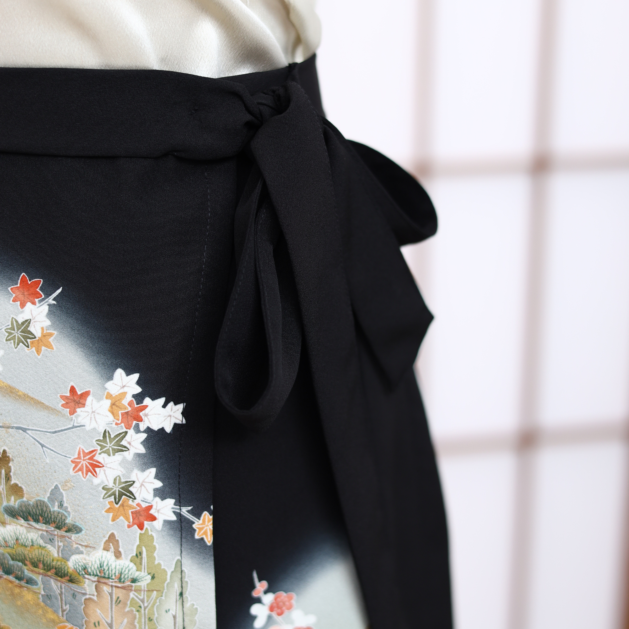 On-hand: Black Summer Wrap Skirt  | SWS7120Y | 2P