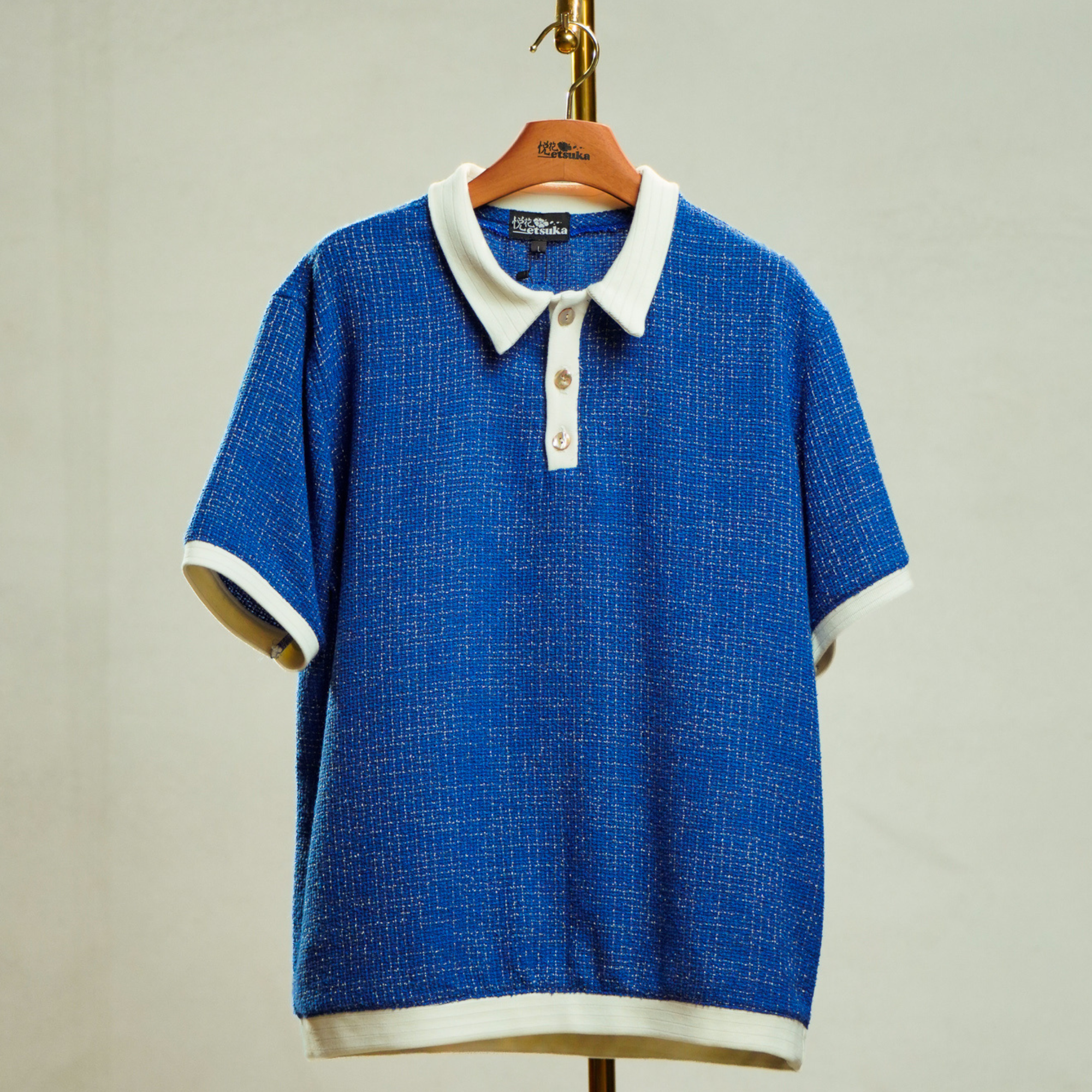 On-hand item: Tweed Relaxed Polo | Samurai Blue | L