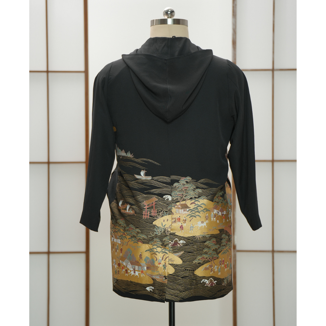 On-hand item: Black Hoodie Dress 2HD7684H XL BLACK