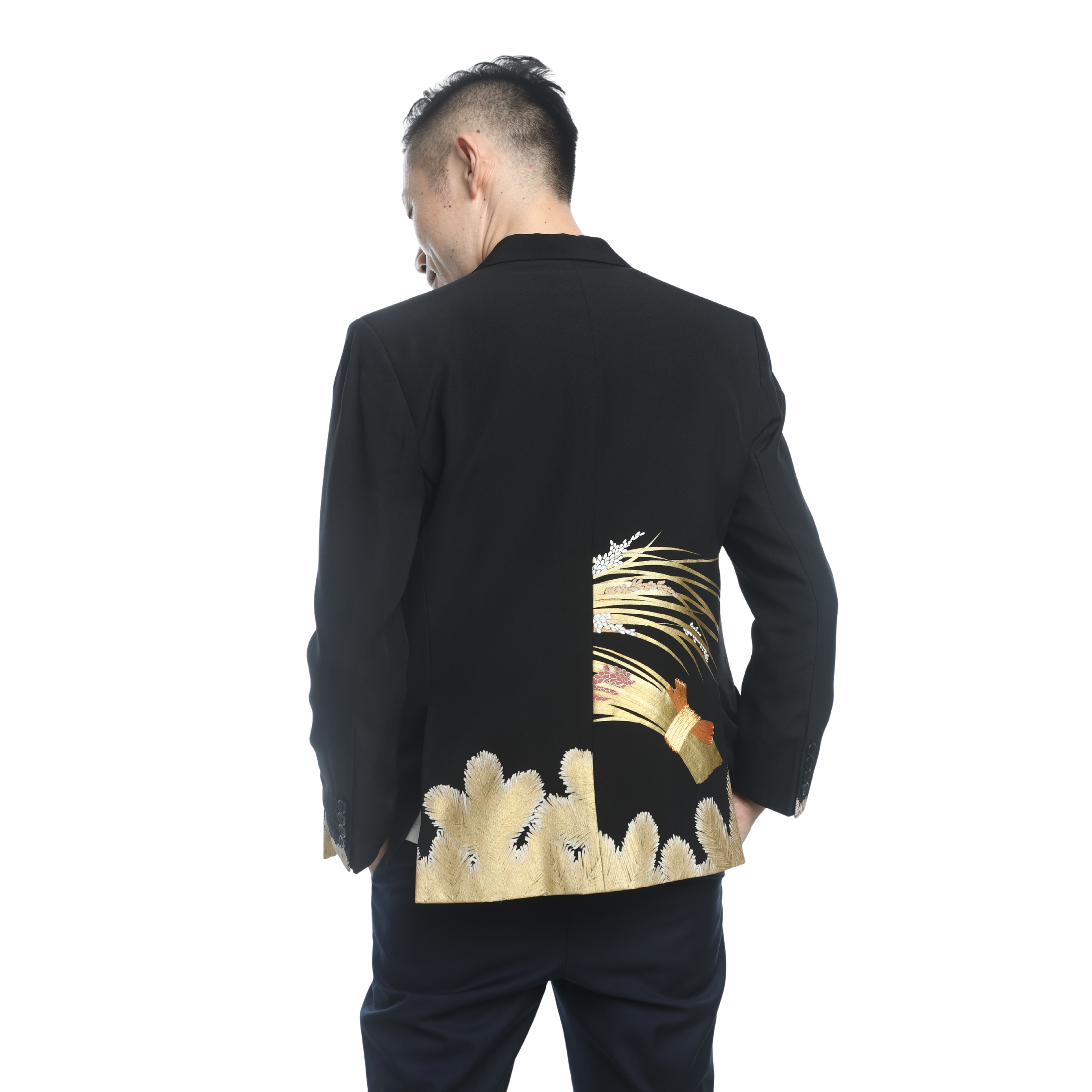 Premium On-hand item: Black Men's Suit | L (Harry size) - Korea 24 hours trip collections!