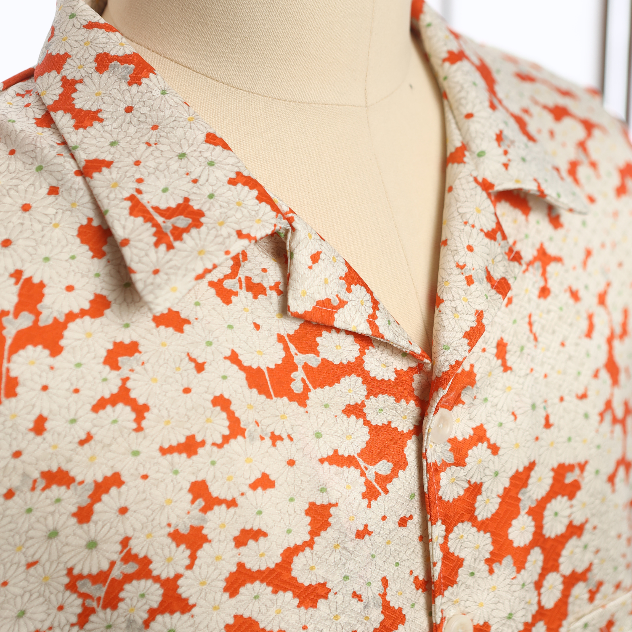 On-hand: Aloha shirt | AS7472 | Orangey Summer XL