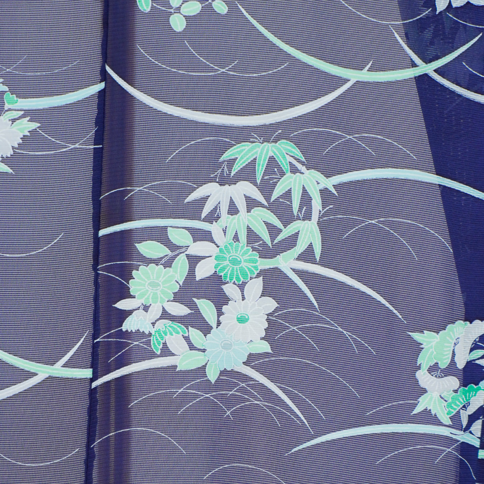 Premium Seethrough Fabric: 0625_57 | Cobalt Stream