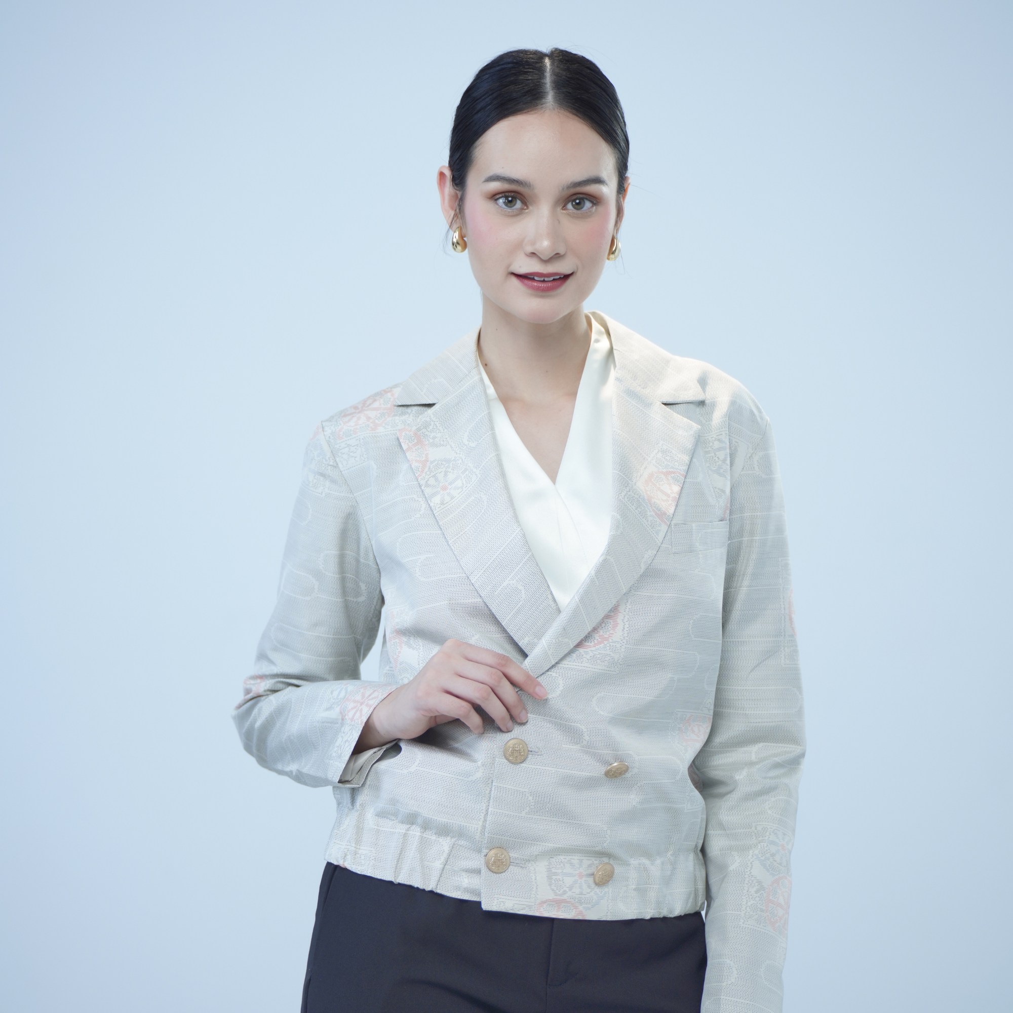 On-hand: Cropped Men's Jacket | Gray