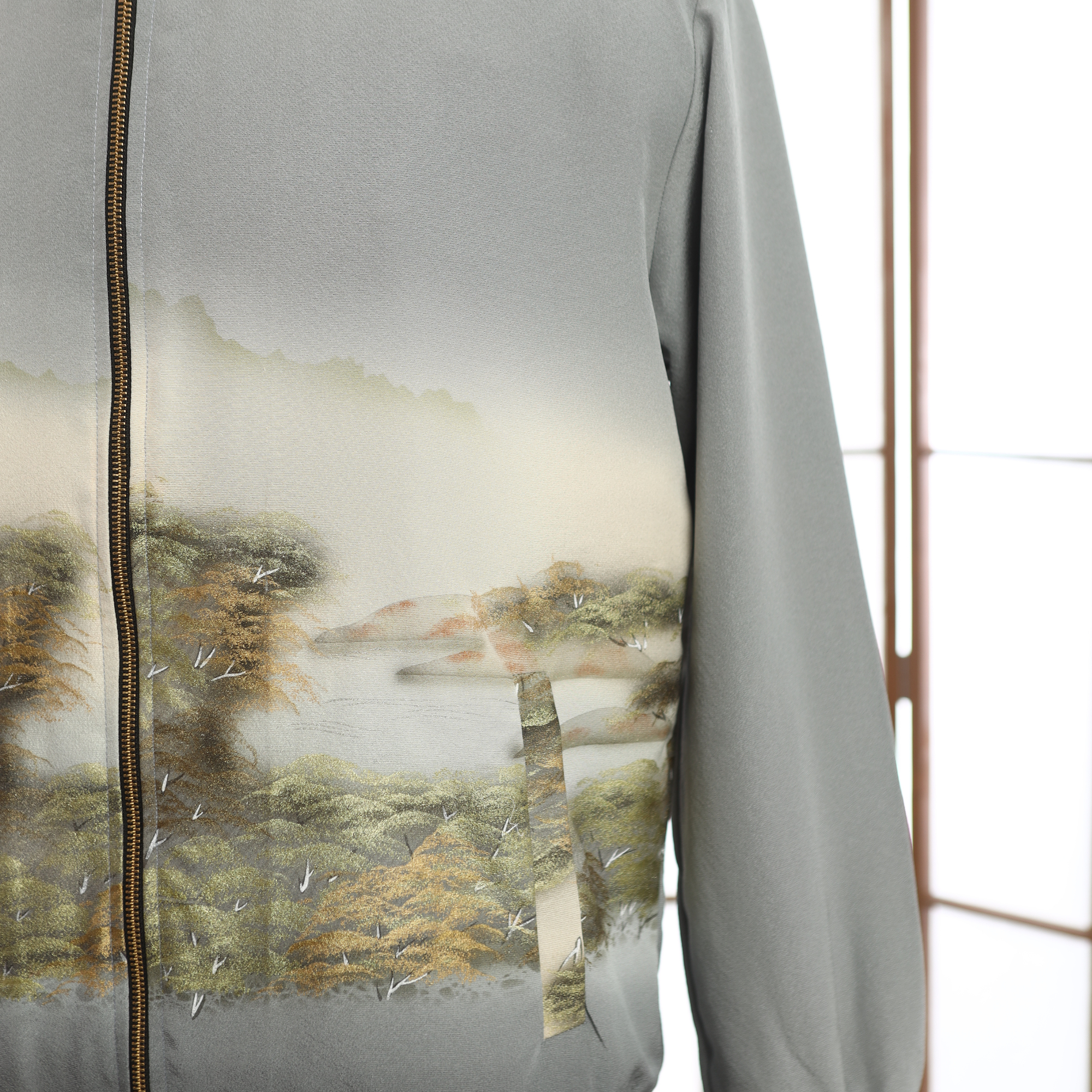 Premium On-hand: Blue Men's Bomber Jacket | BJ6831M | L (gold emboss!)