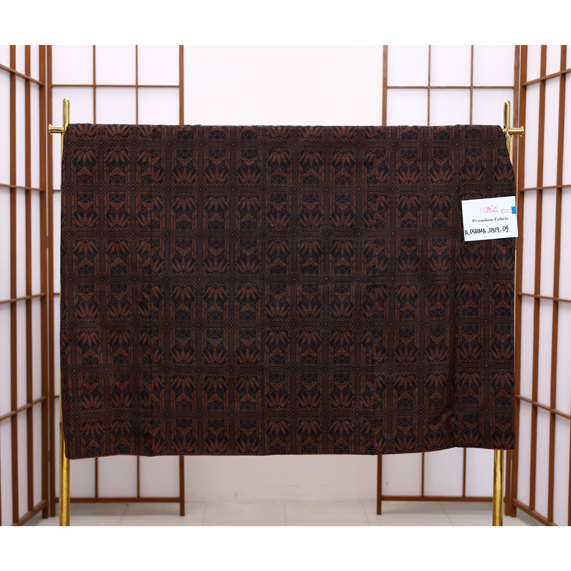 [certificate] Premium Oshima Fabric: 0519_04 | Twilight Leaf