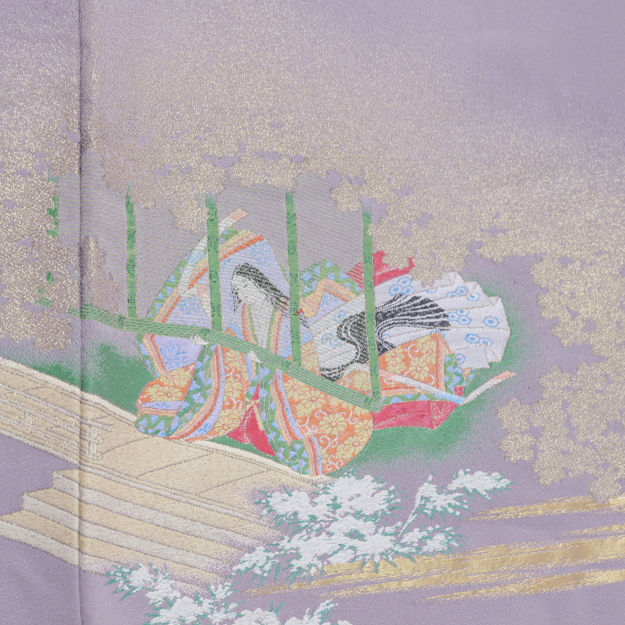 Premium Fabric: 0217PREM-03 | People in purple lakes
