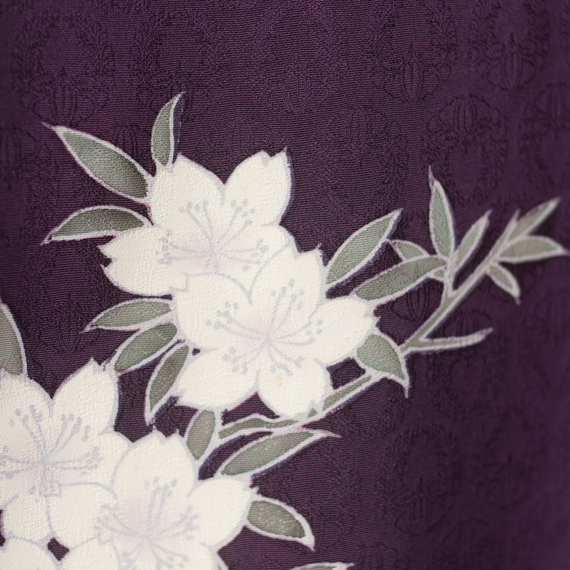 NALB Fabric: 0126NALB-08 | Violet eggplant flowers