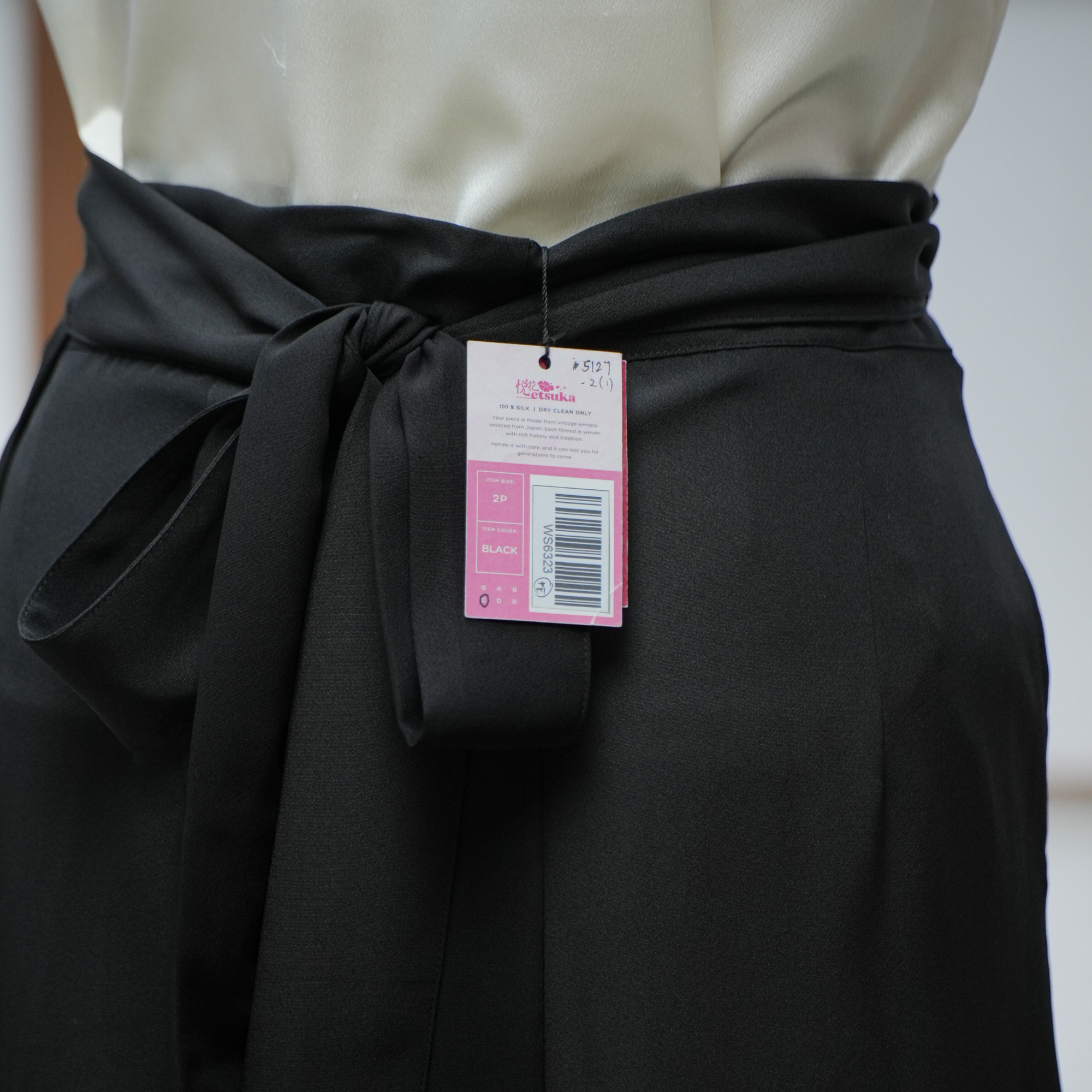 Premium On-hand: Black Wrap Skirt | 2P | WS6323