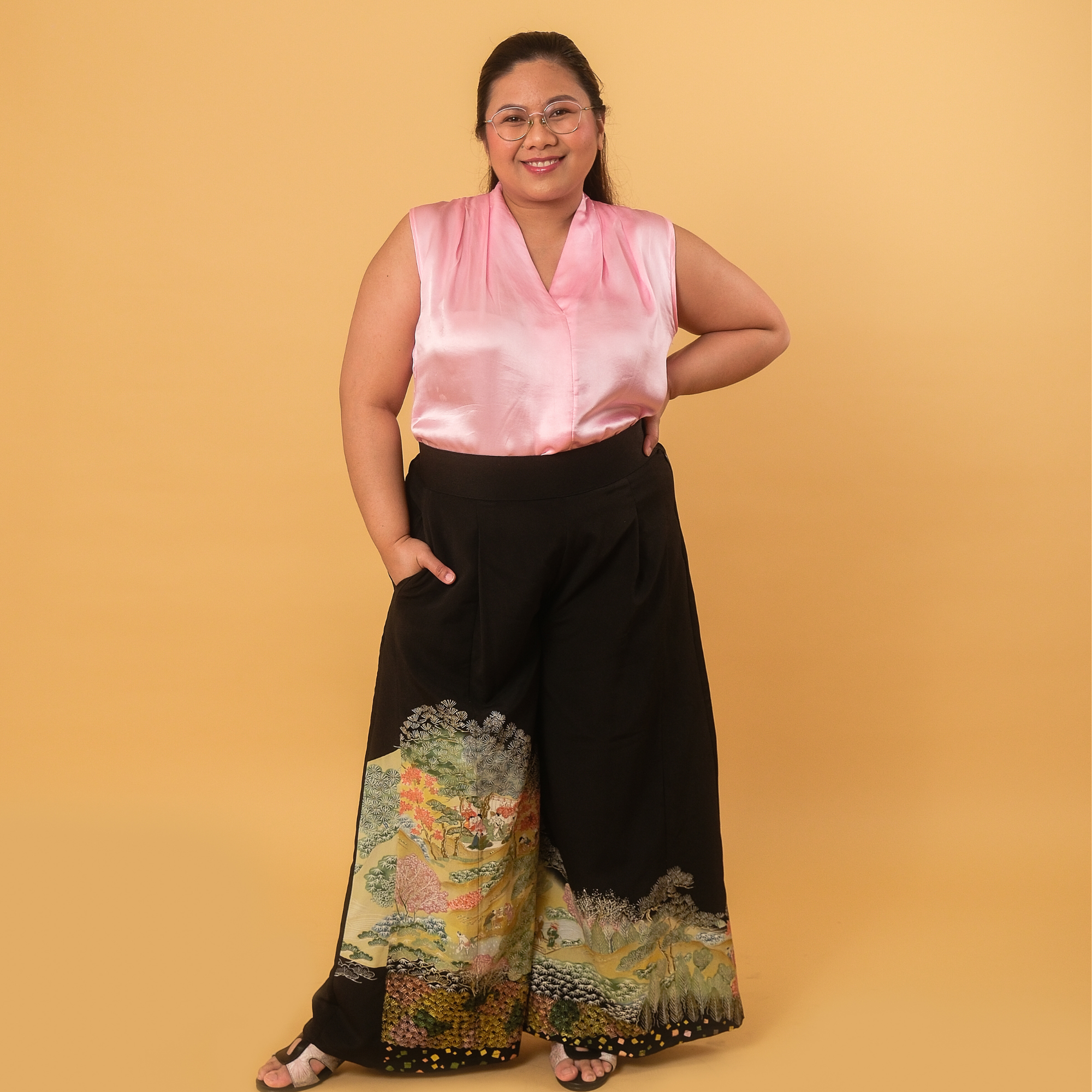 Premium On-hand: Black Palazzo Pants | XLZ | PP5222
