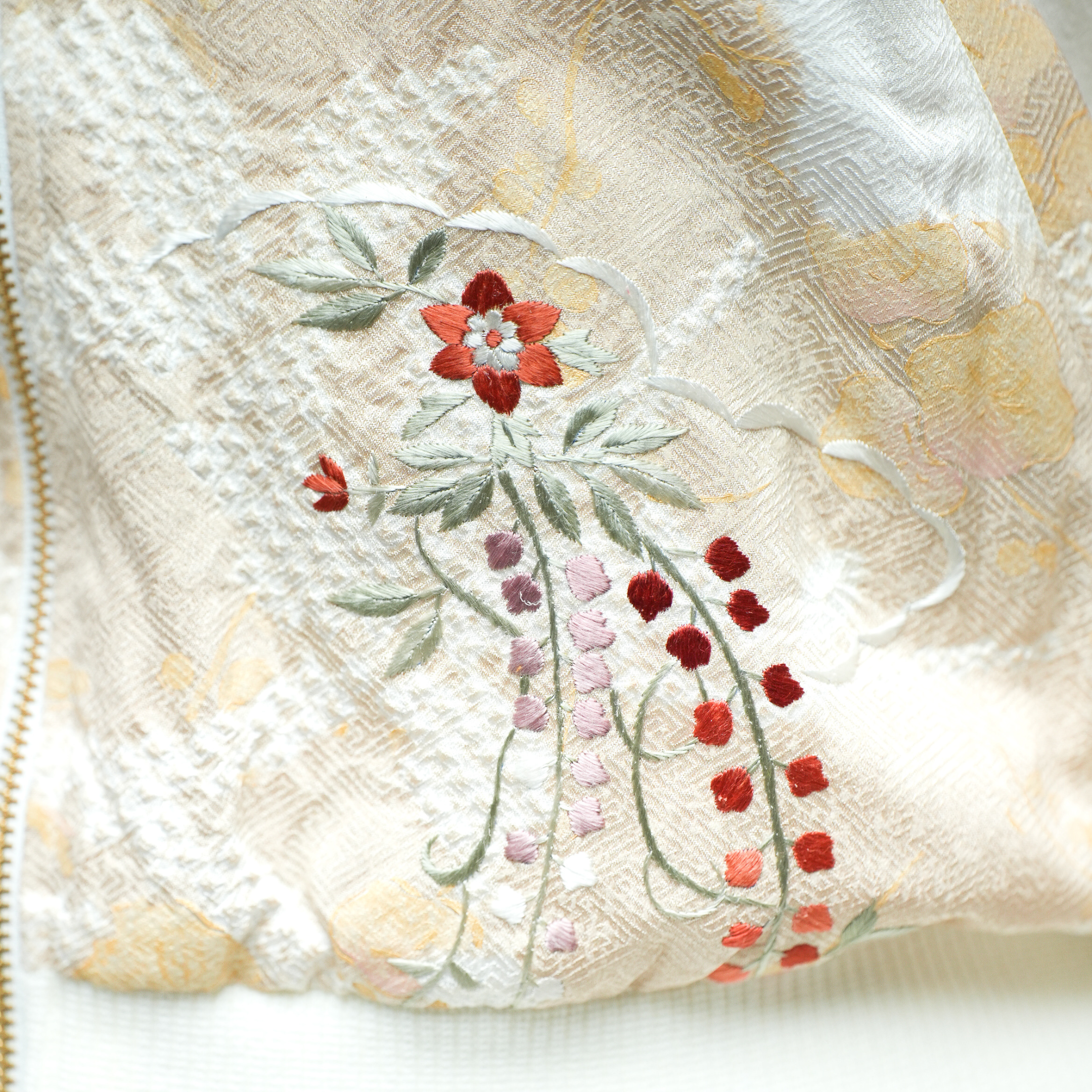 Premium On-hand: Cream Bomber Jacket with Hoodie | LB | BJH7288