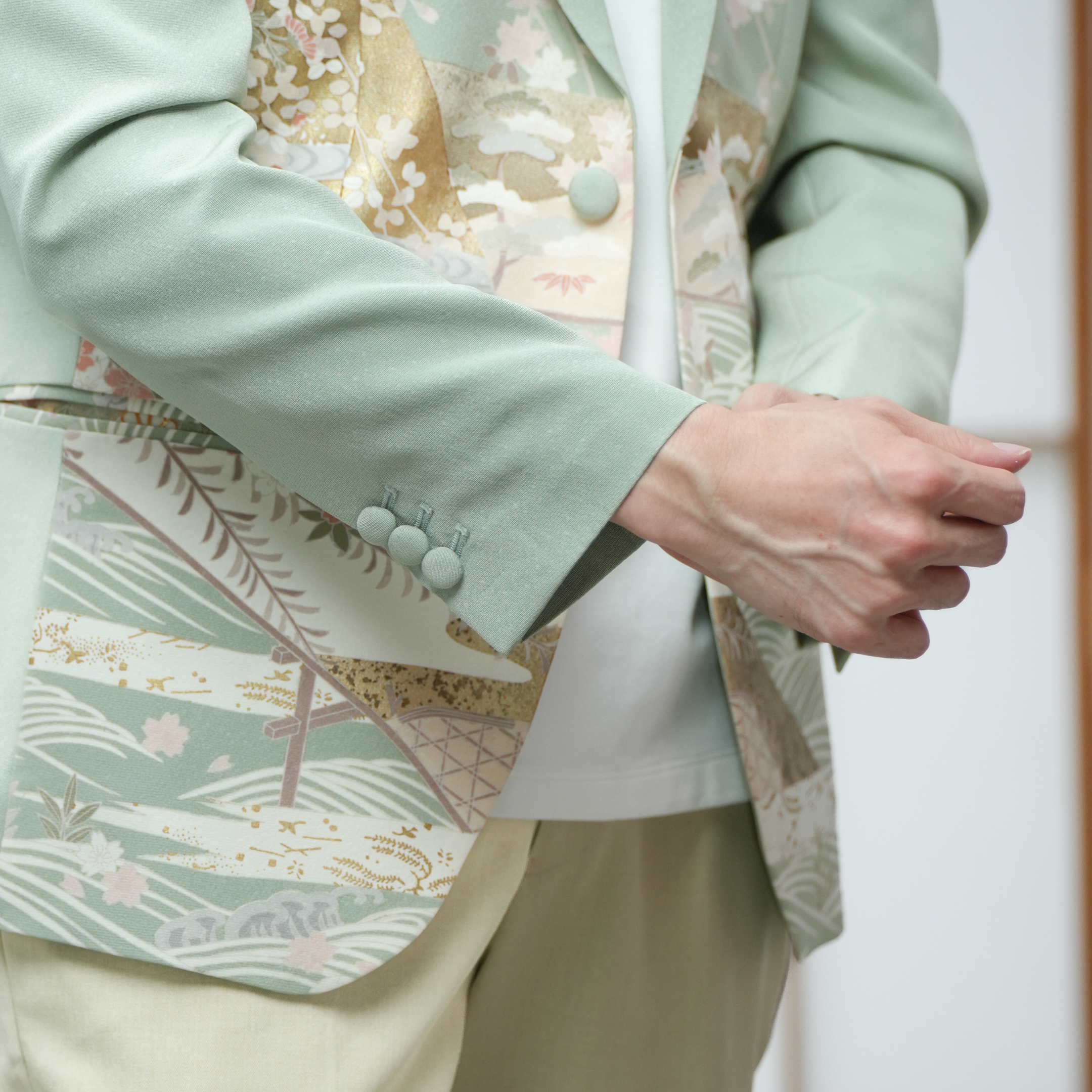 Premium On-hand item: Men's Suit Green | L | MS7071H