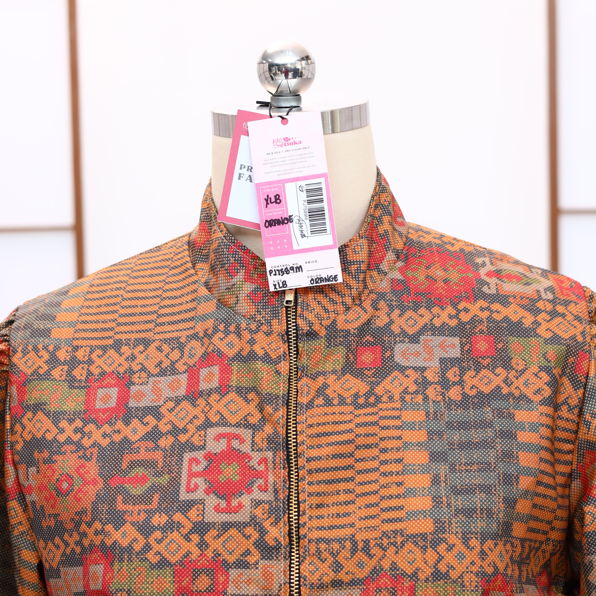 Premium On-hand item: Orange Puffer Jacket | PJ7589 | XLB