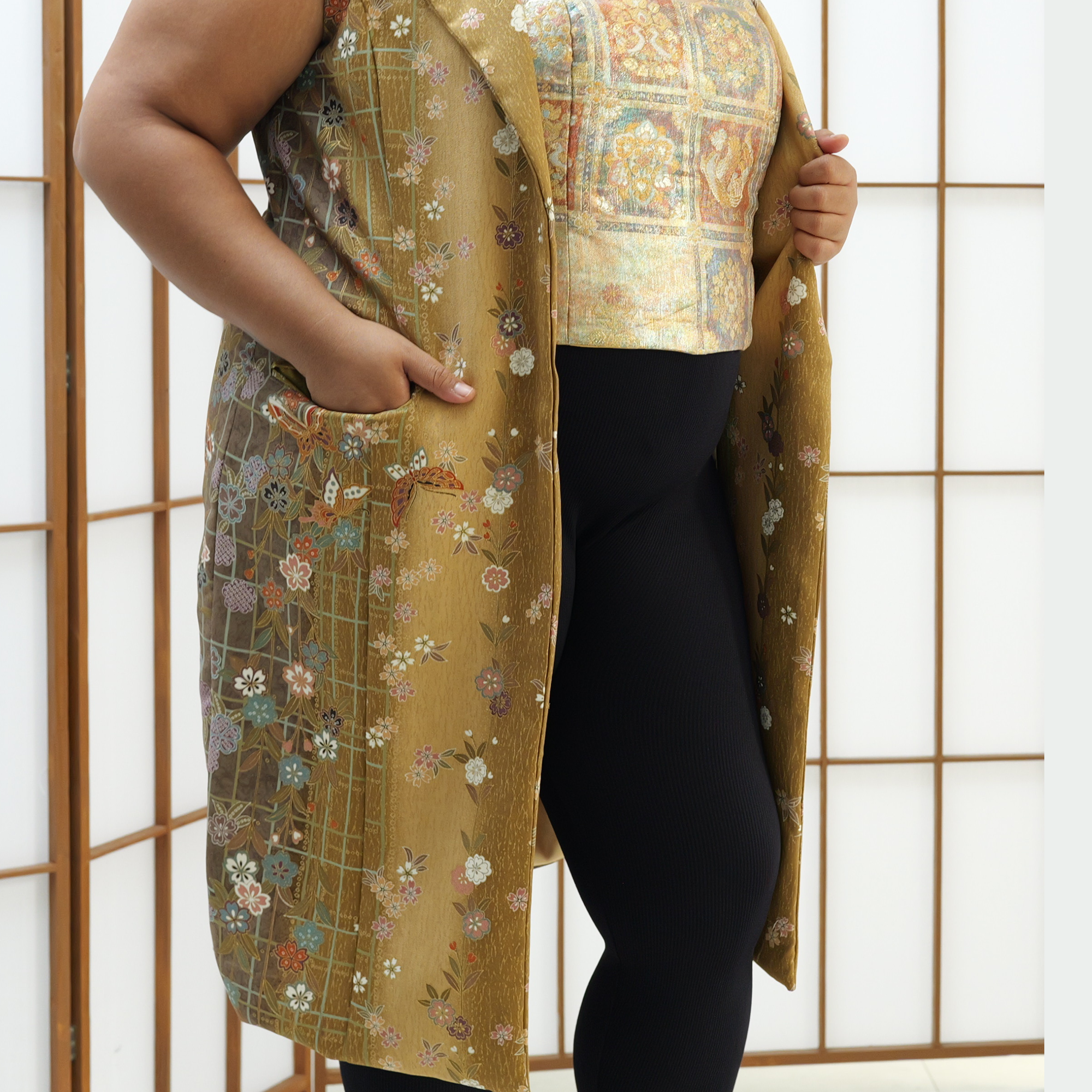 Premium On-hand: Sleeveless Suit Midi | NSSM4723A | XL