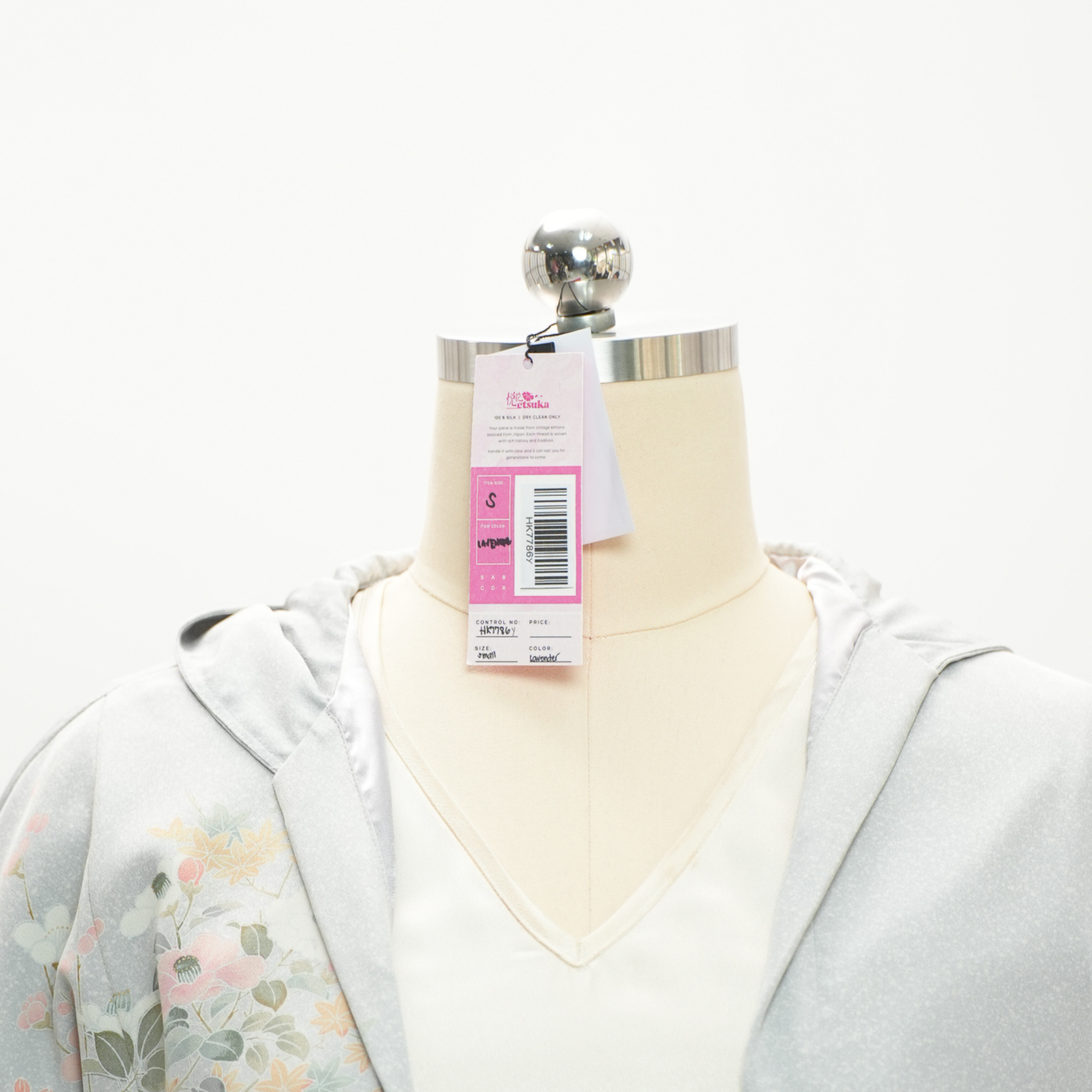 Premium On-hand item: Lavender Kodomo Hoodie | HK7786Y - Yuzen with gold painting