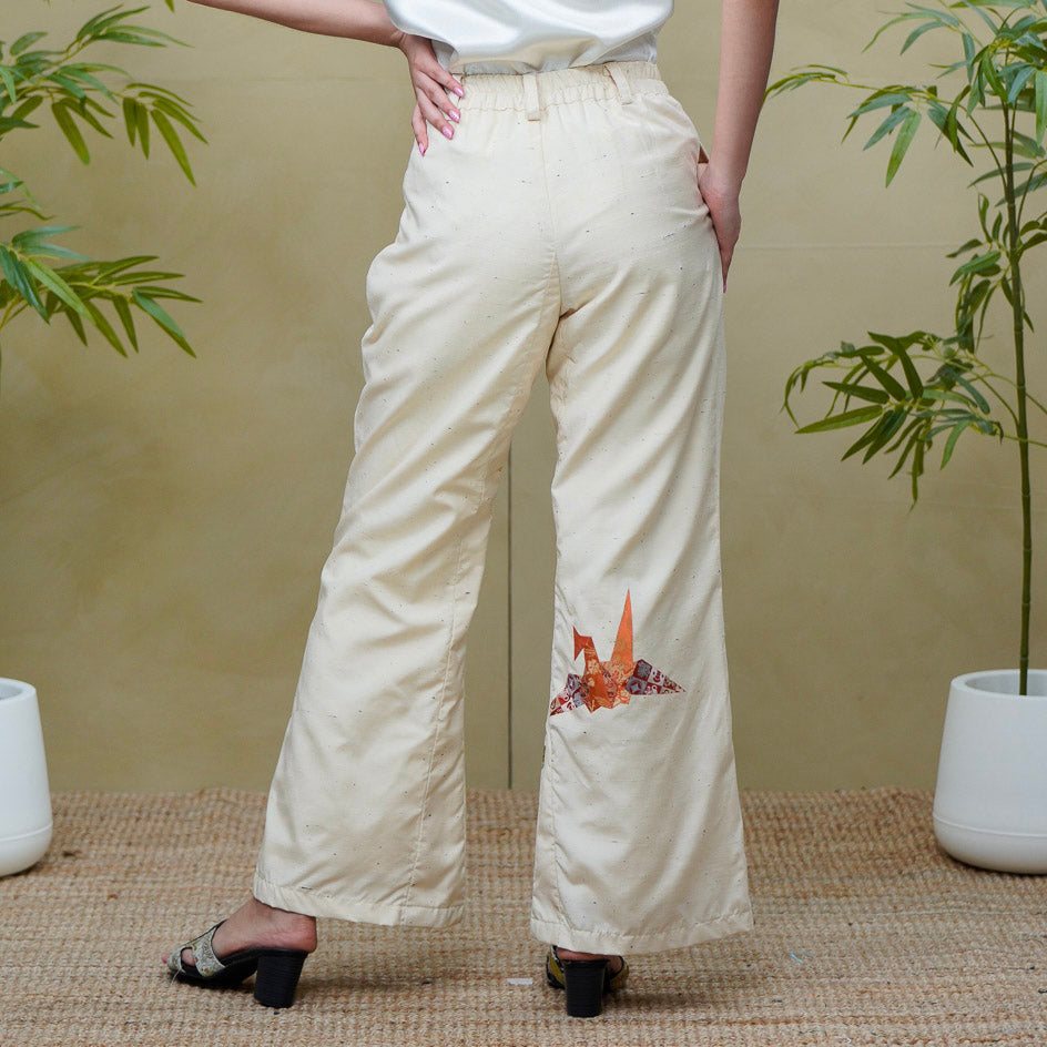 (RH) On-hand: Cream Wide Leg Pants | WLP1208 | SA